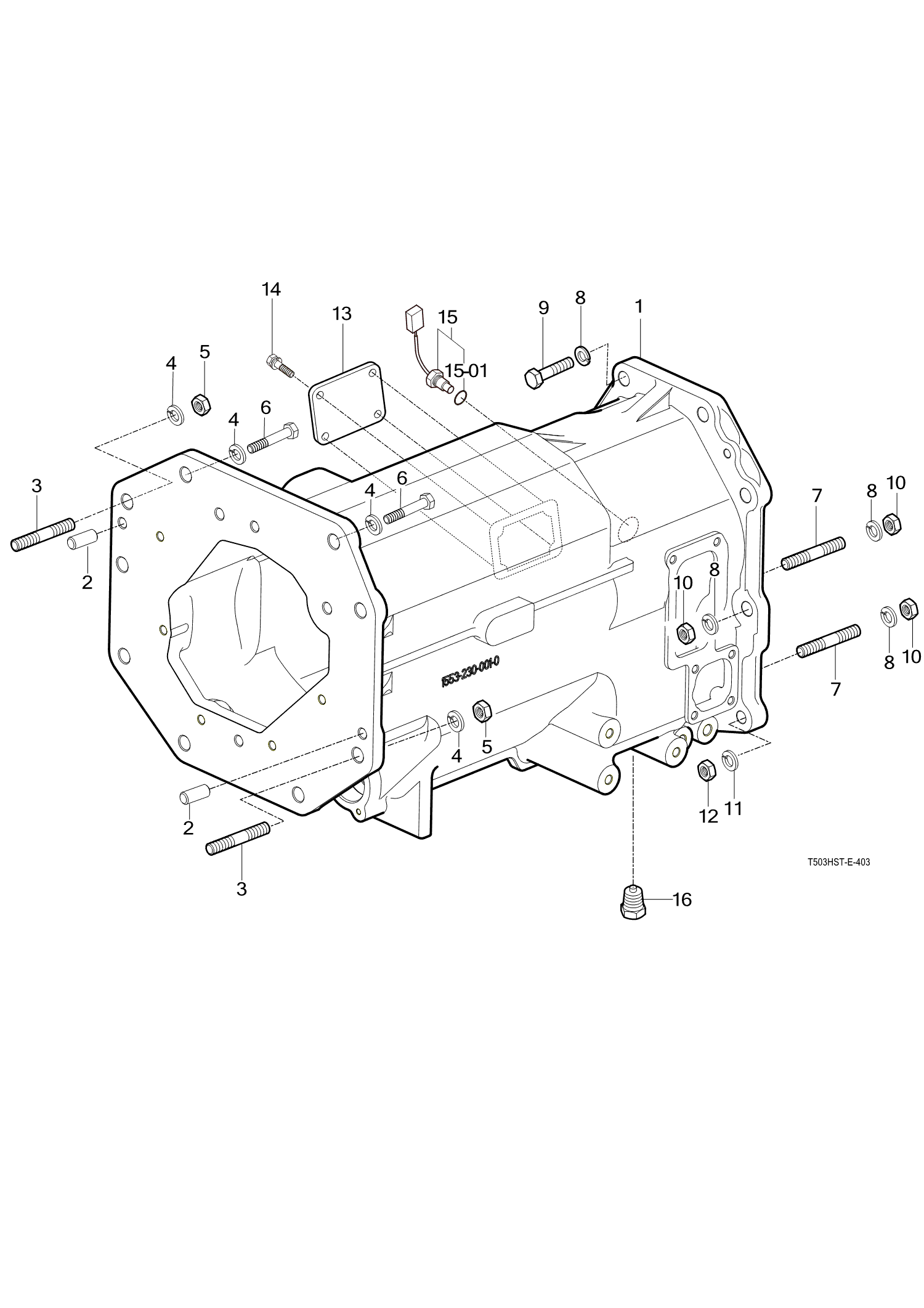 403 - MID TRANSMISSION CASE