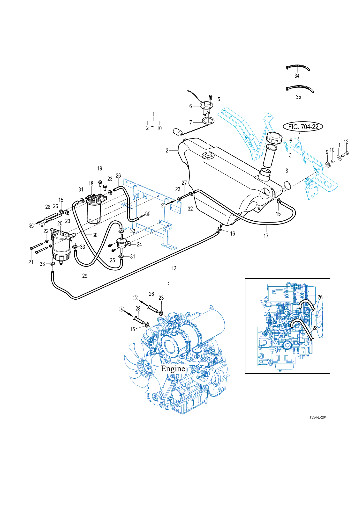 204 - FUEL TANK & HOSE
