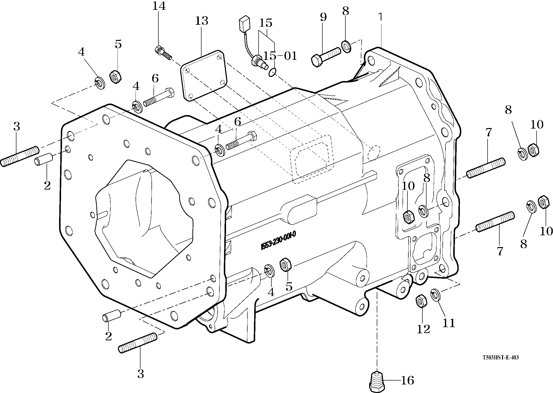 403 - MID TRANSMISSION CASE 403 - MID TRANSMISSION CASE