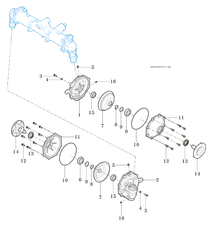 505 - FRONT GEAR CASE (2)