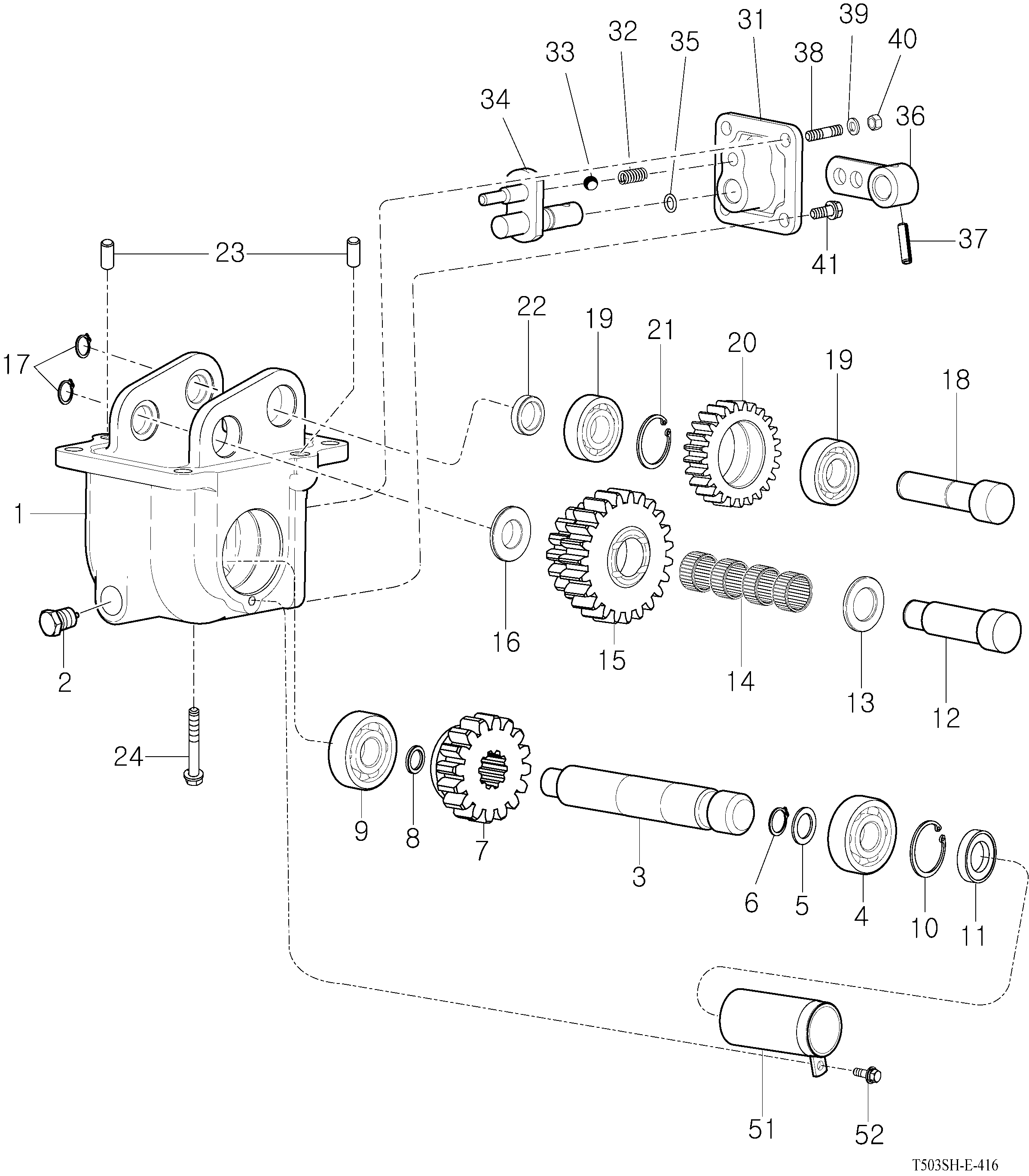 416 - MID P.T.O (OPTION) 416 - MID P.T.O (OPTION)