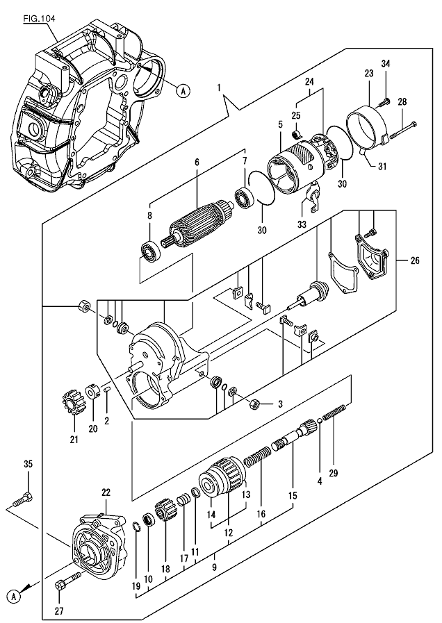 115 - STARTING MOTOR 115 - STARTING MOTOR