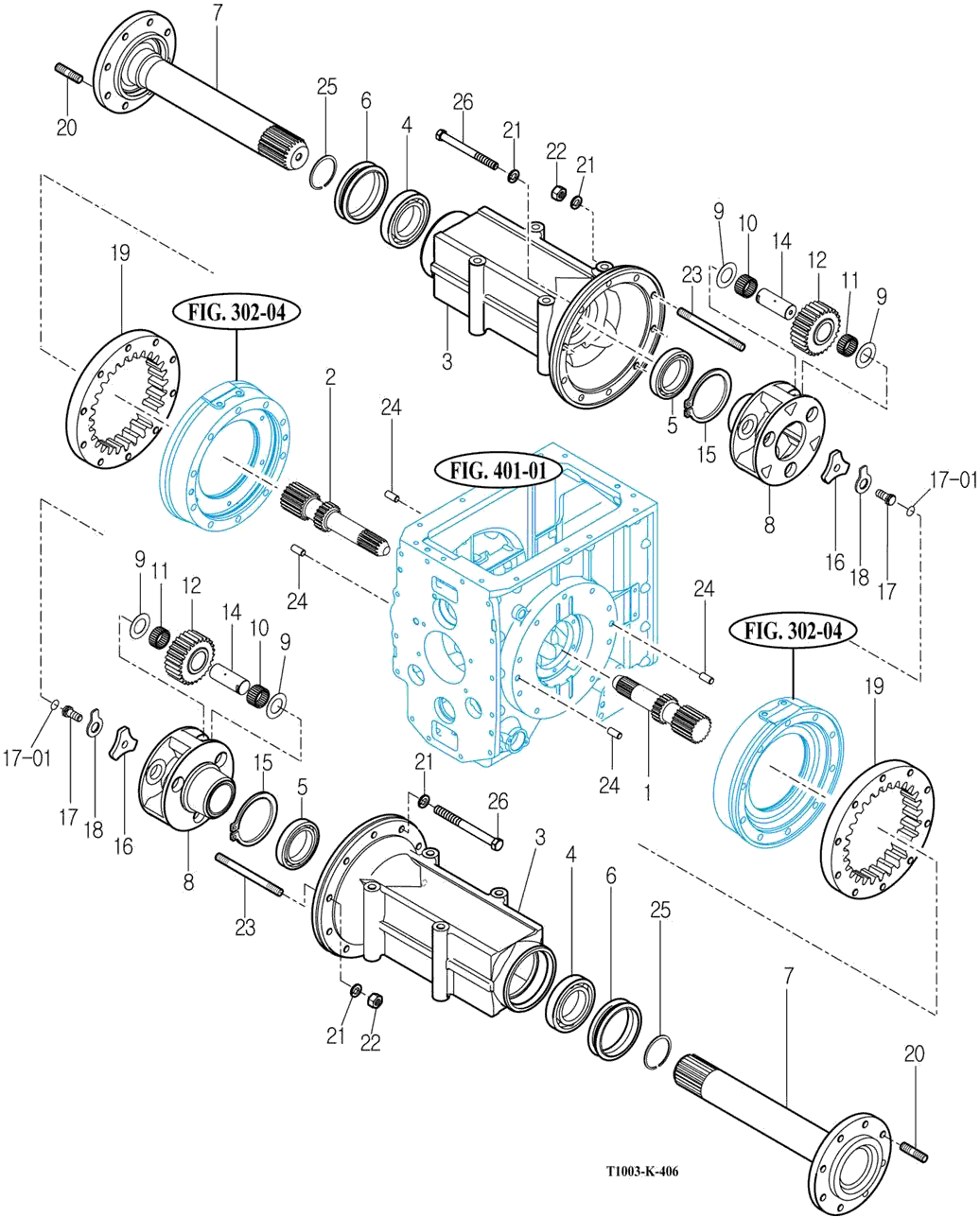 406 - HOUSING, RR AXLE 406 - HOUSING, RR AXLE