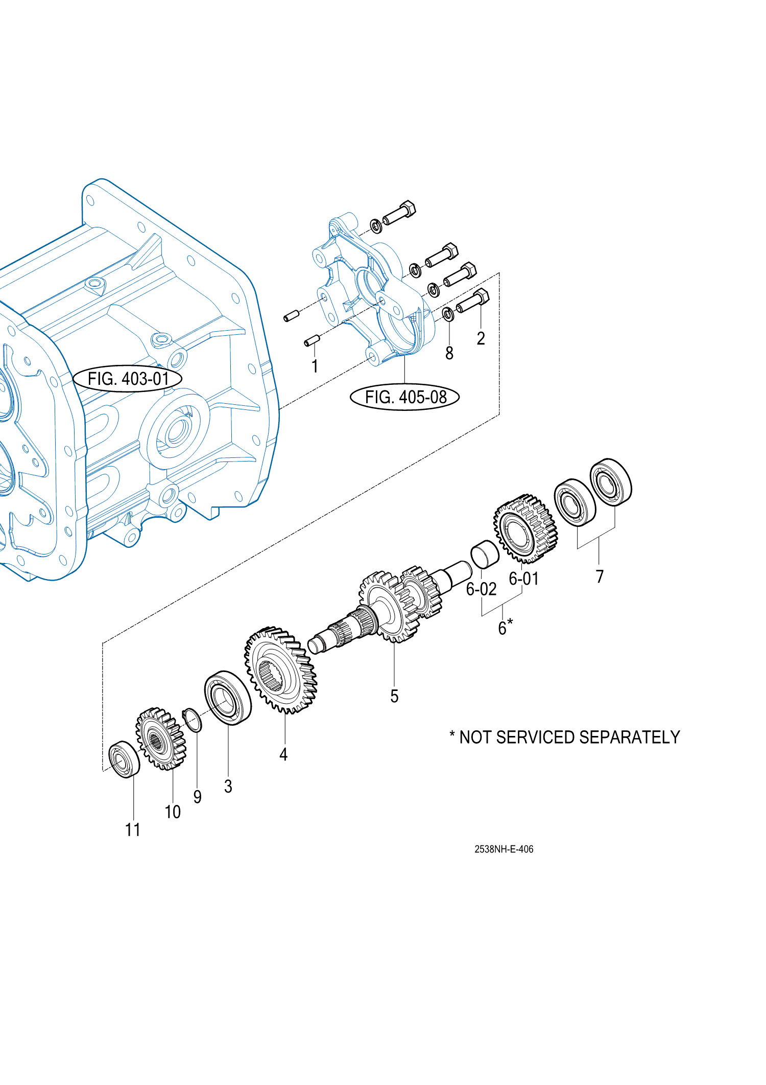406 - SUB CHANGE GEARS
