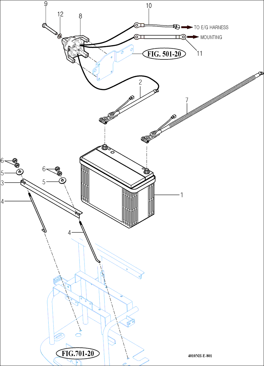 801 - BATTERY & MOUNTING