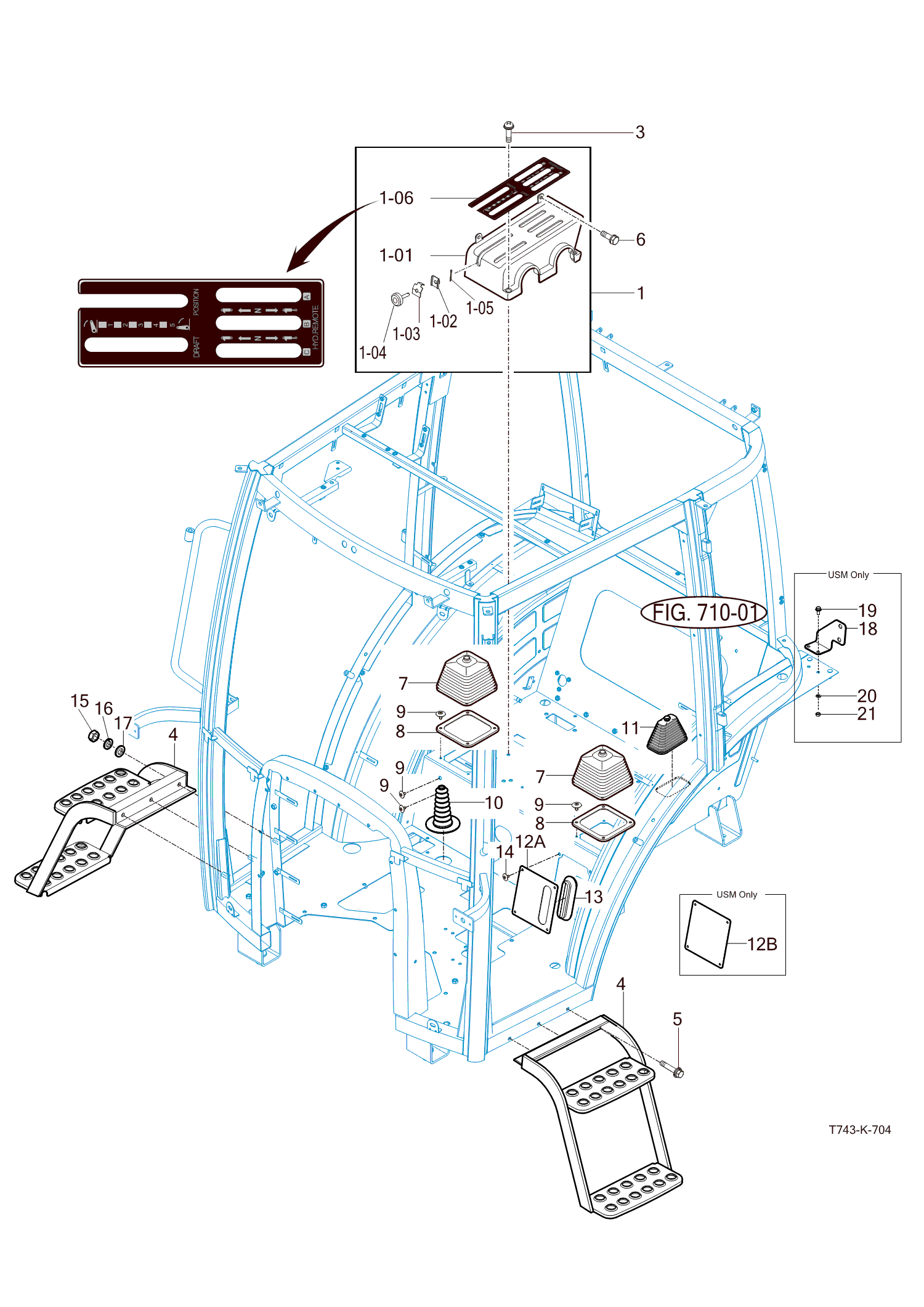 704 - LEVER COVER & STEP