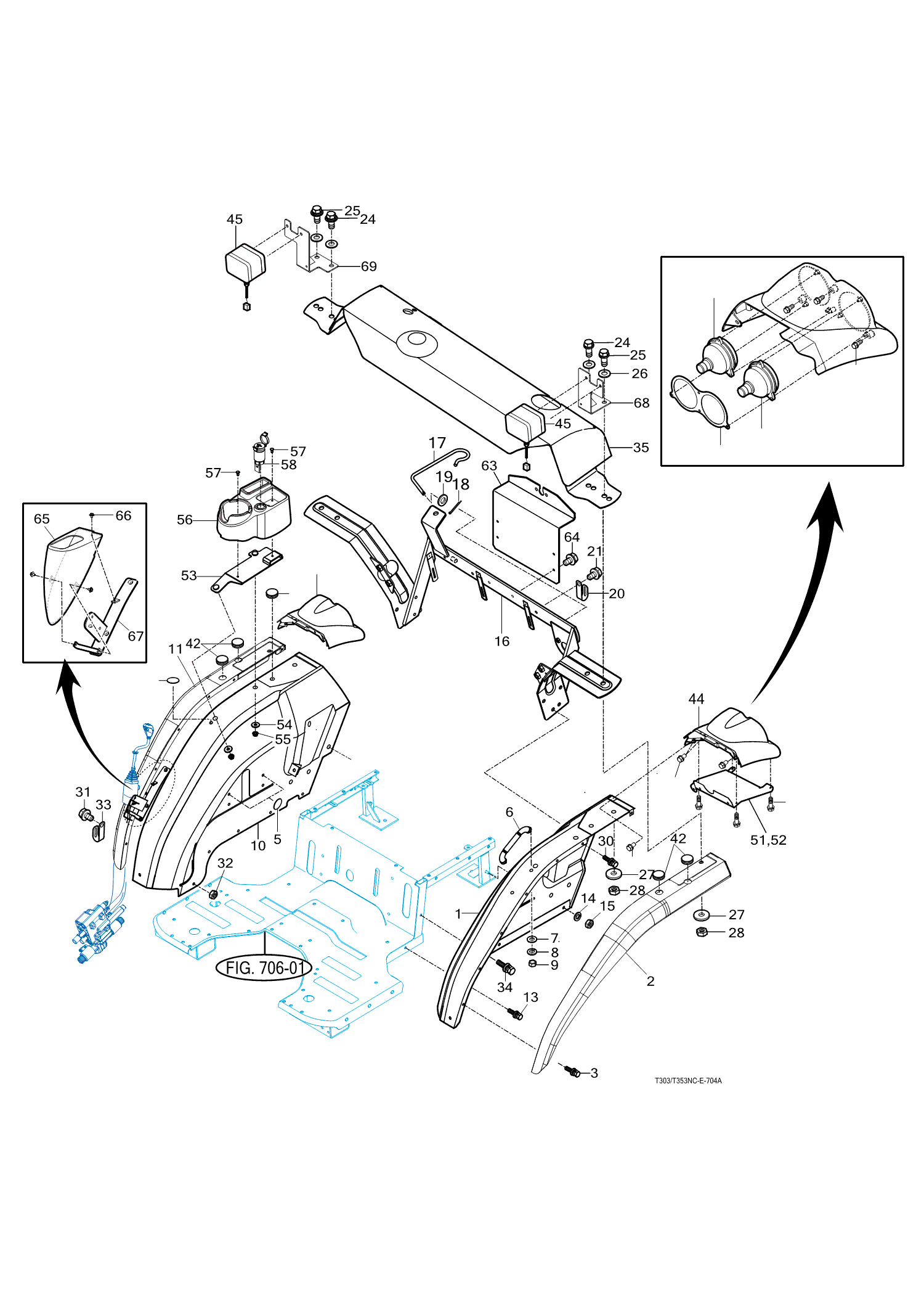 704 - FENDER & REAR FRAME