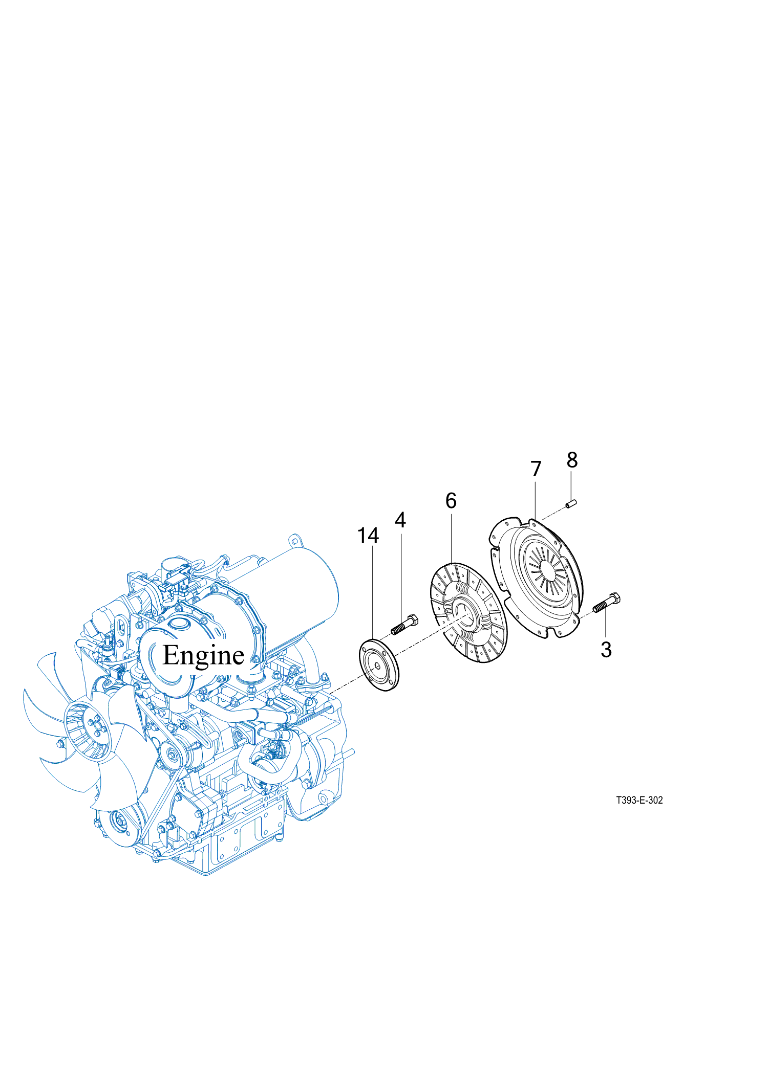 302 - FLYWHEEL & CLUTCH