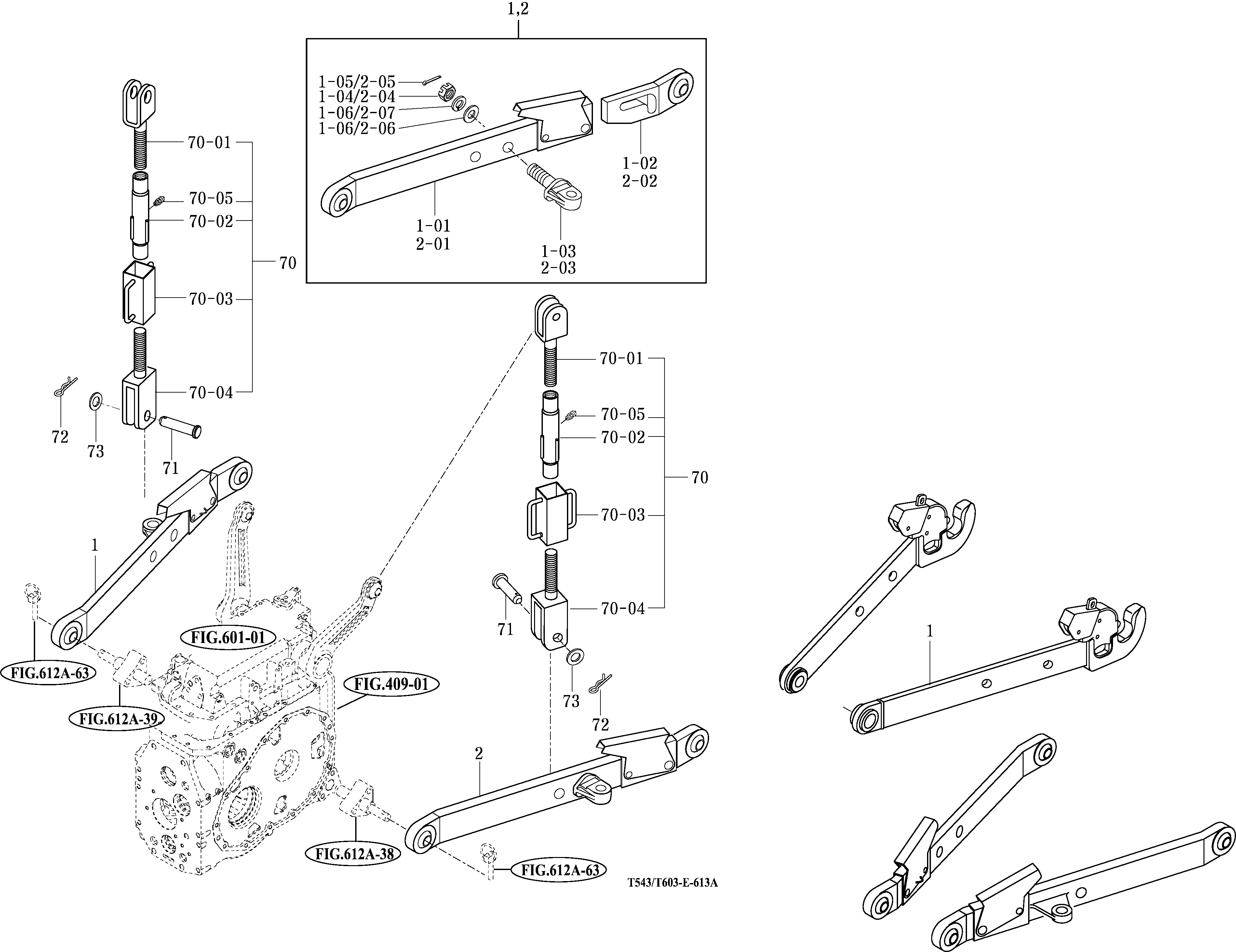613A - LOWER LINK & LIFT ROD
