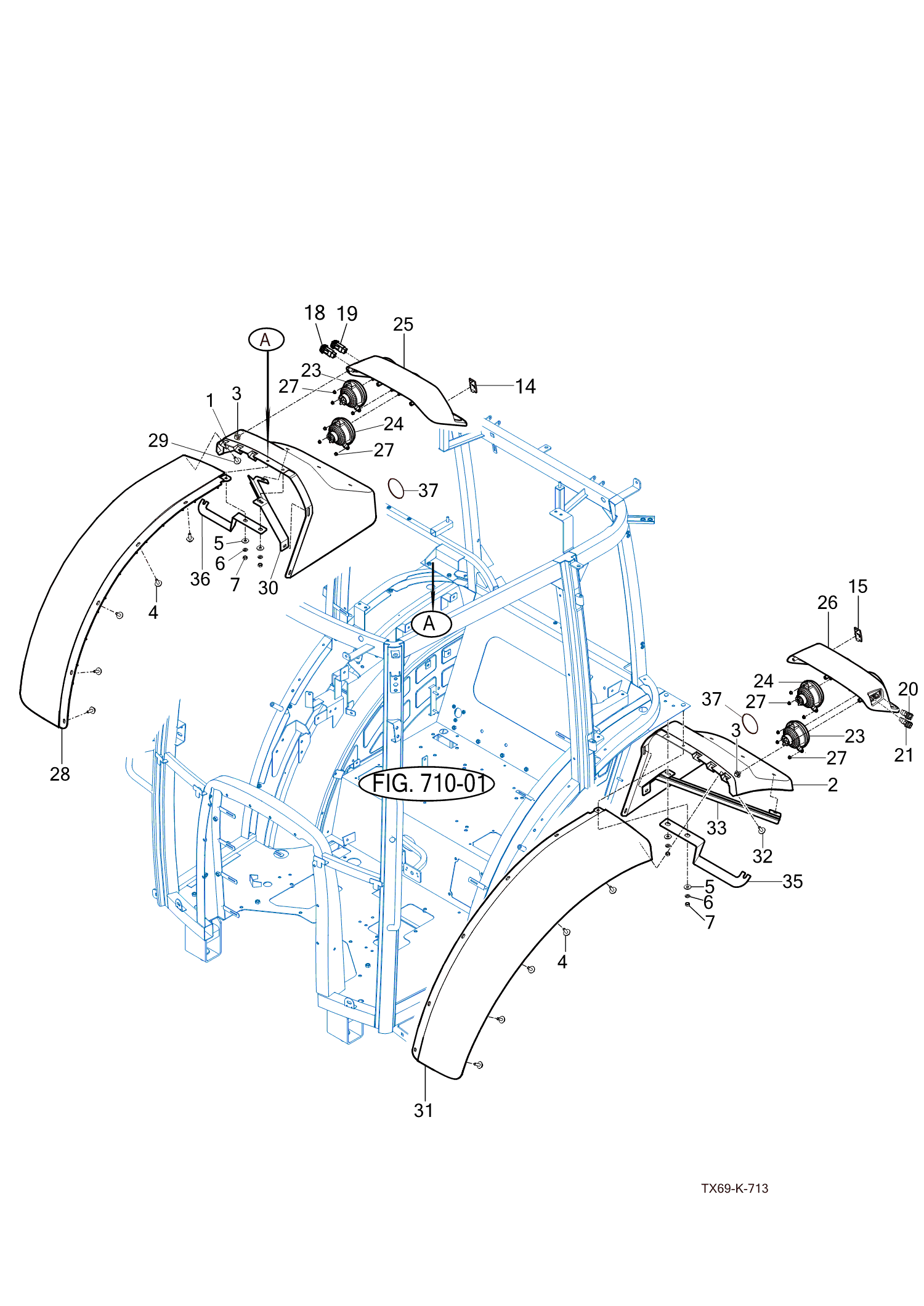 713 - SUB FENDER & COVER 713 - SUB FENDER & COVER