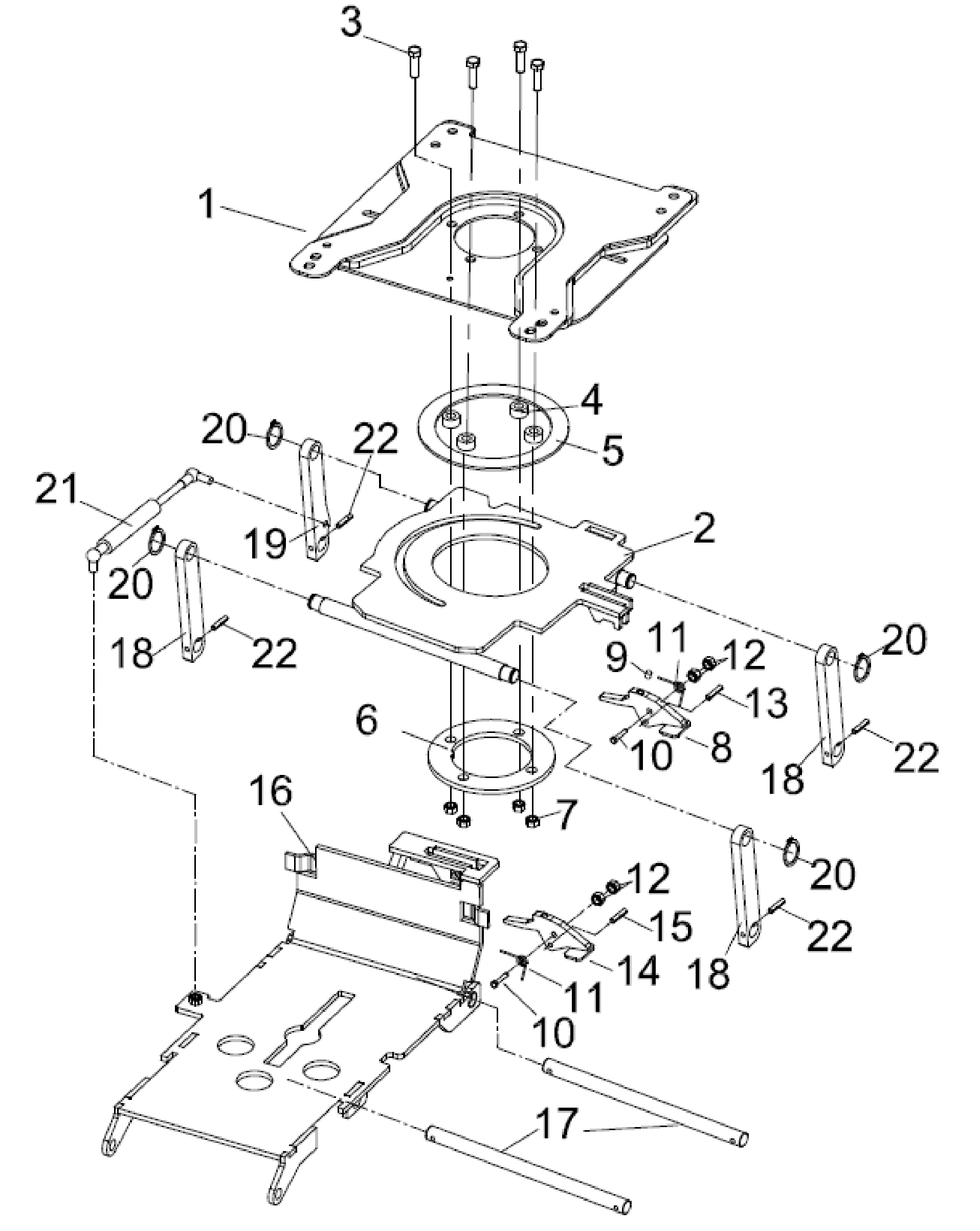 501 - SEAT FRAME