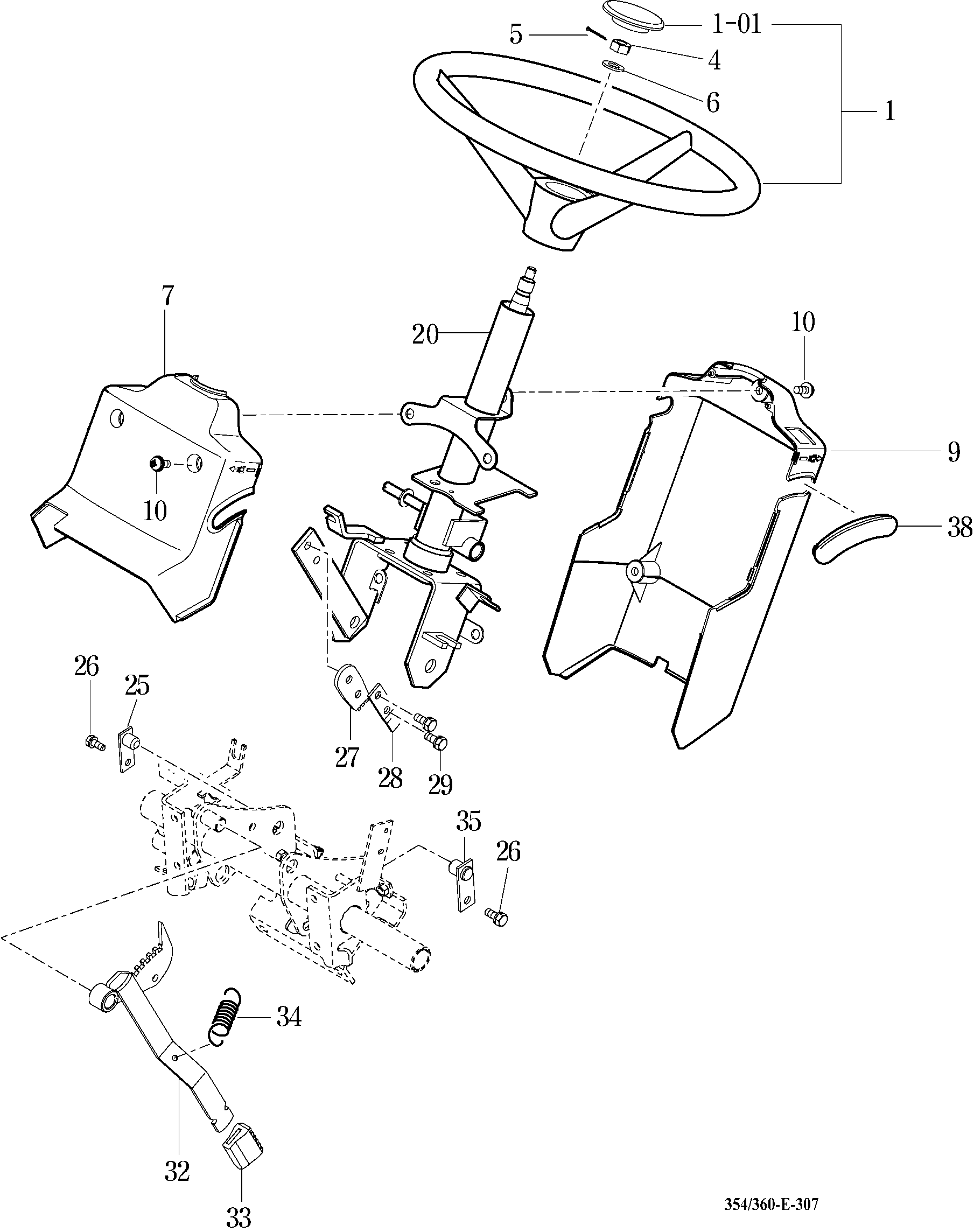 307 - POWER STEERING WHEEL