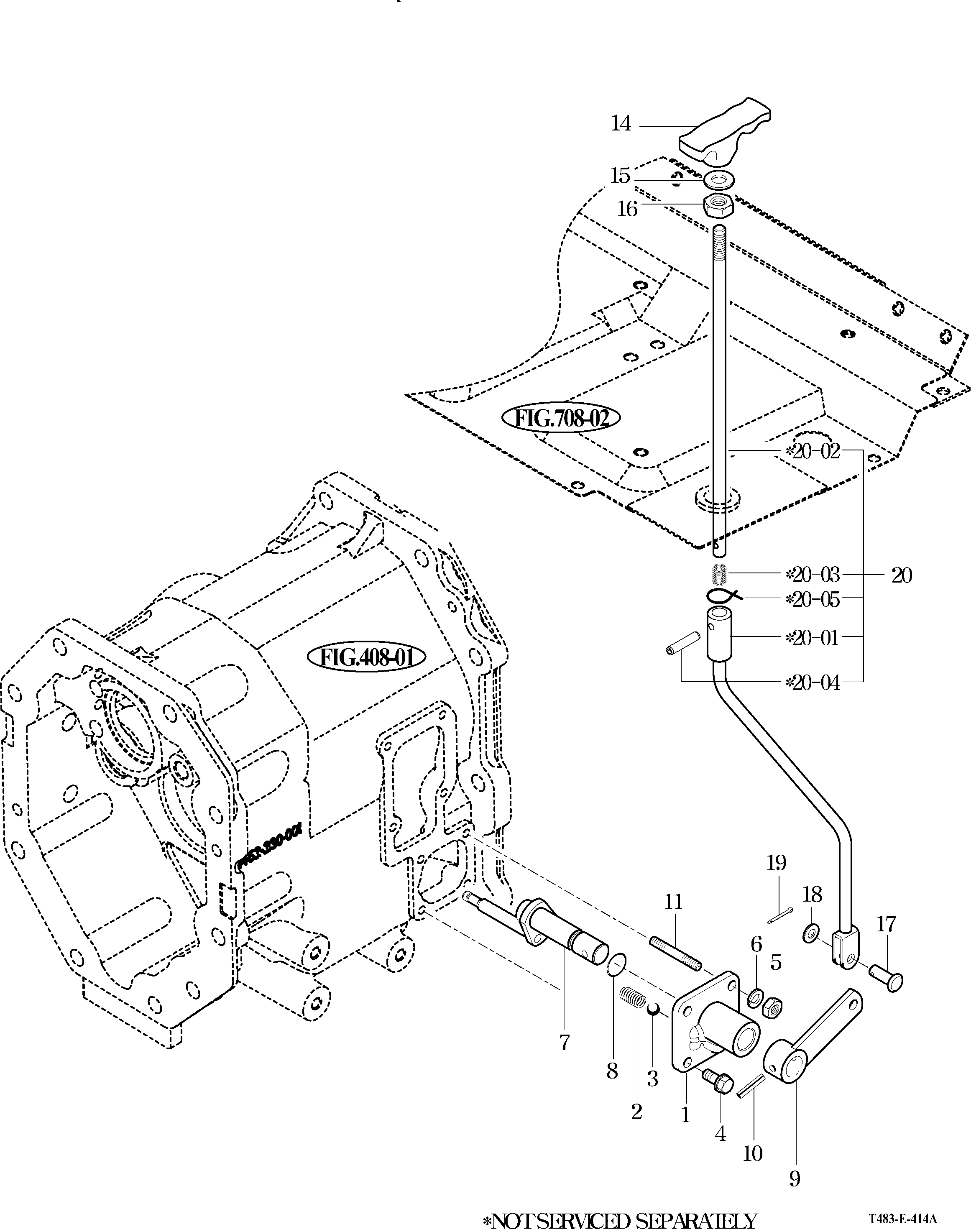 413-1 - 4WD CHANGE LEVER
