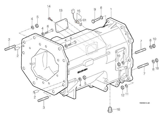 403 - MID TRANSMISSION CASE