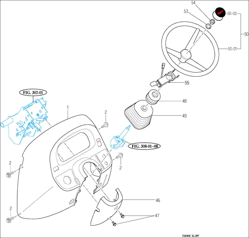 307 - POWER STEERING WHEEL