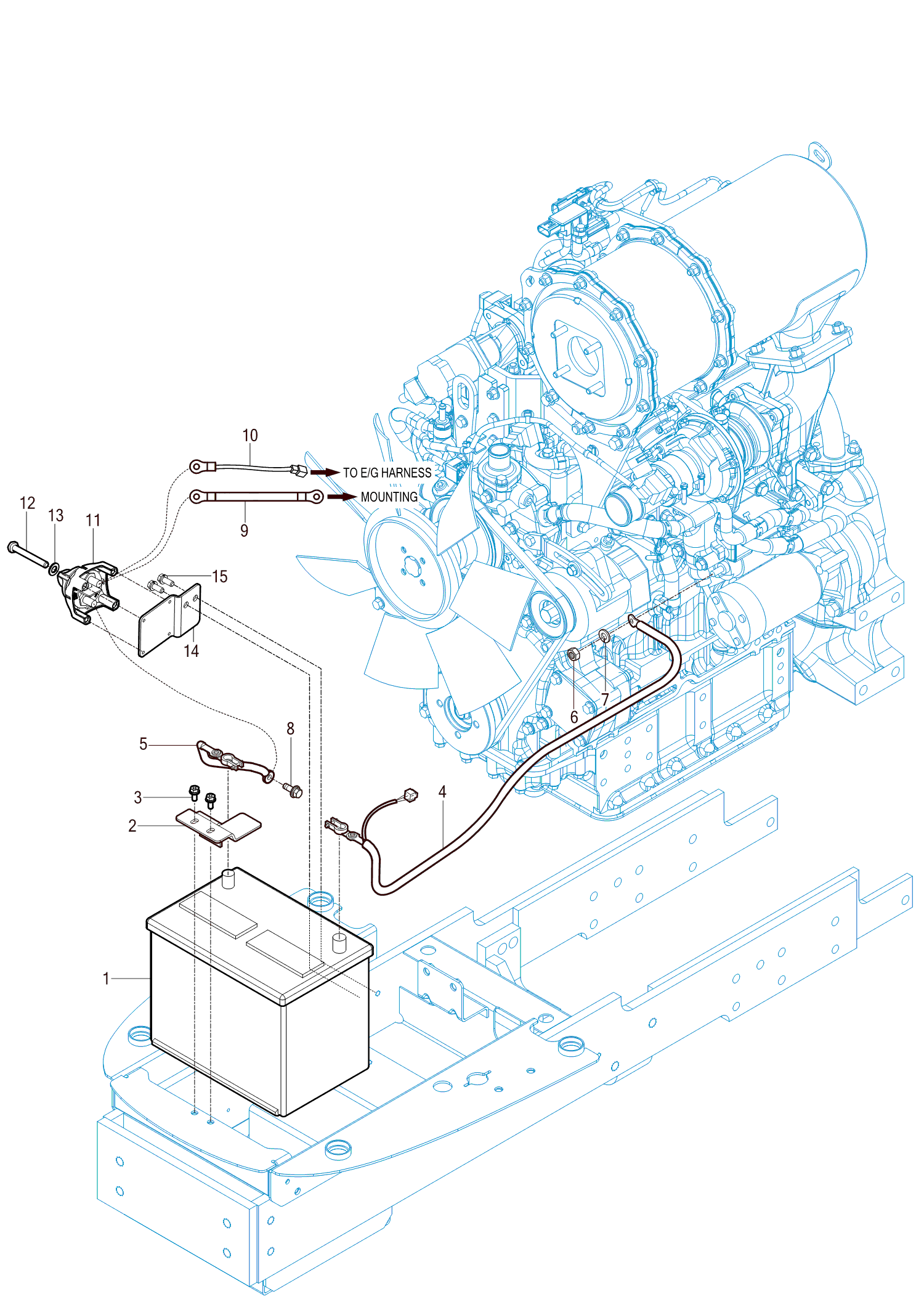 801 - BATTERY MOUNTING