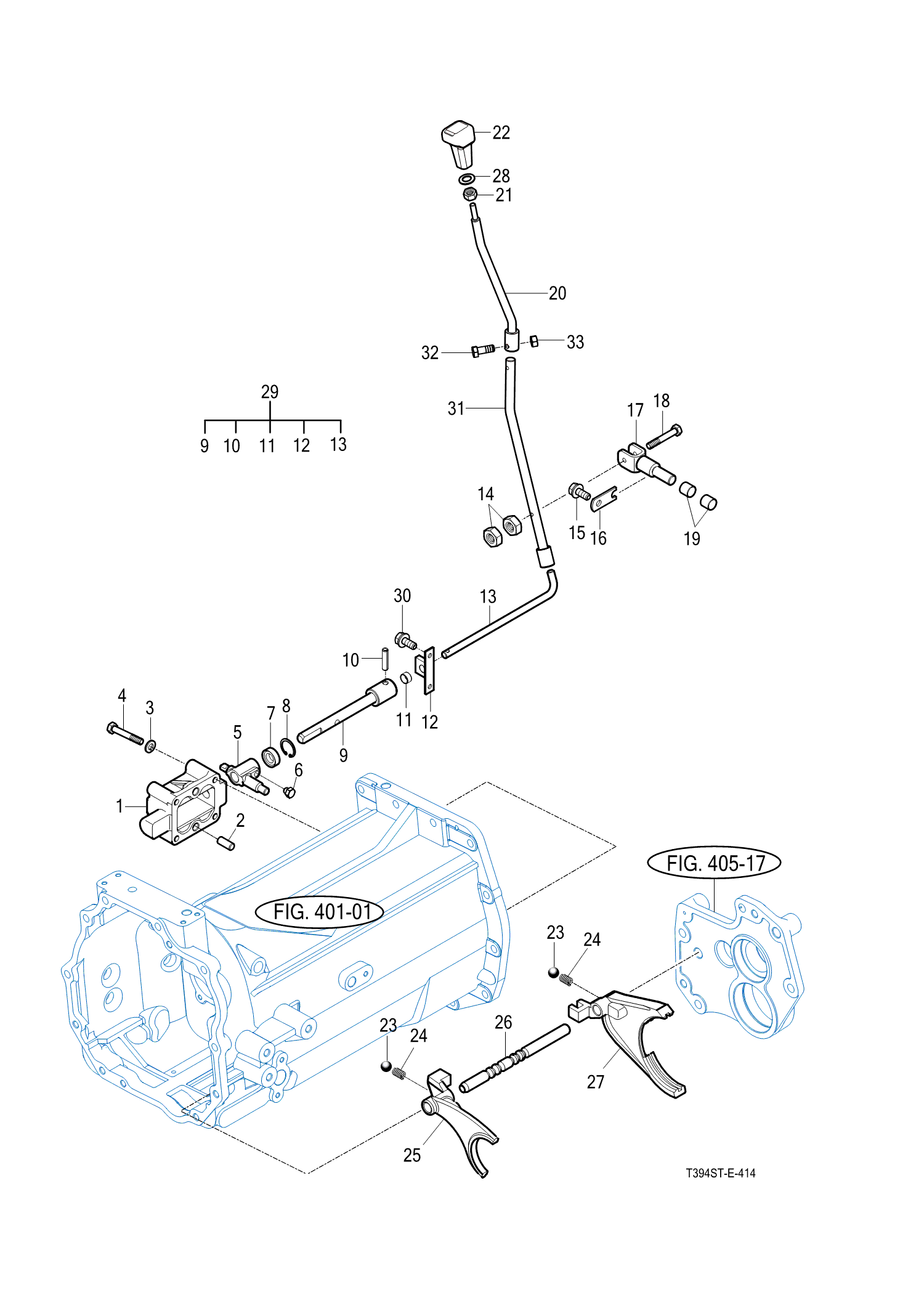 414 - MAIN CHANGE LEVER