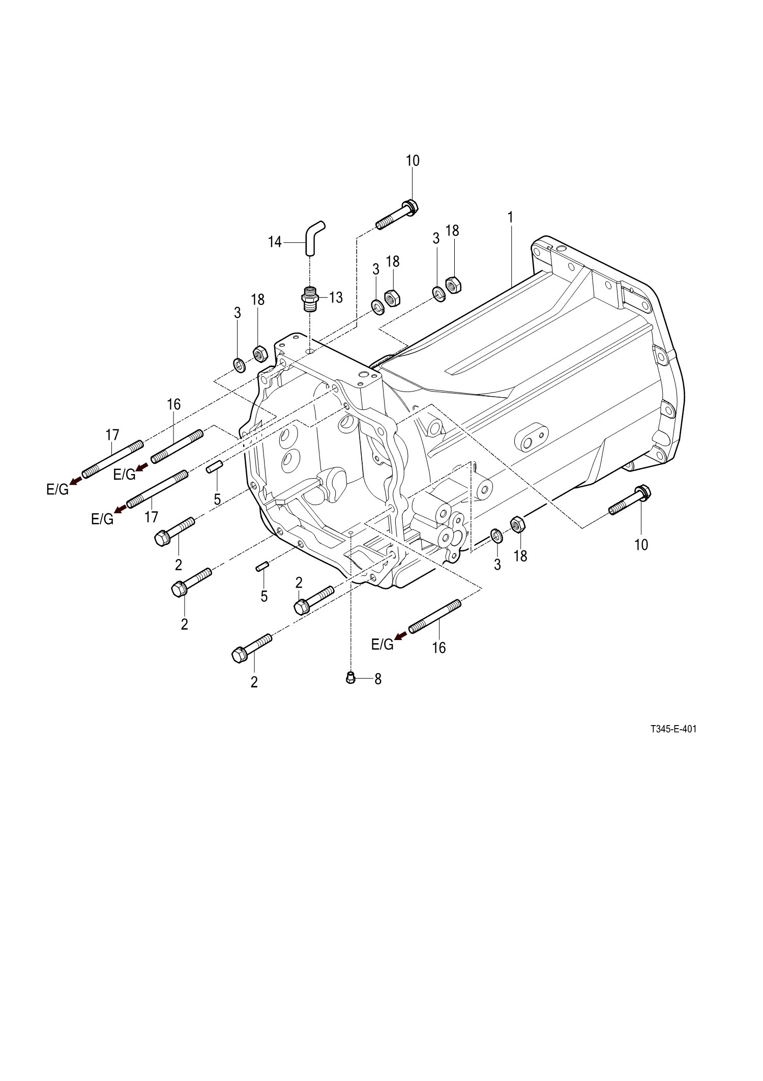 401 - TRANSMISSION FRONT CASE