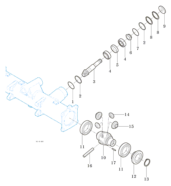 502 - FRONT DIFFERENTIAL GEAR