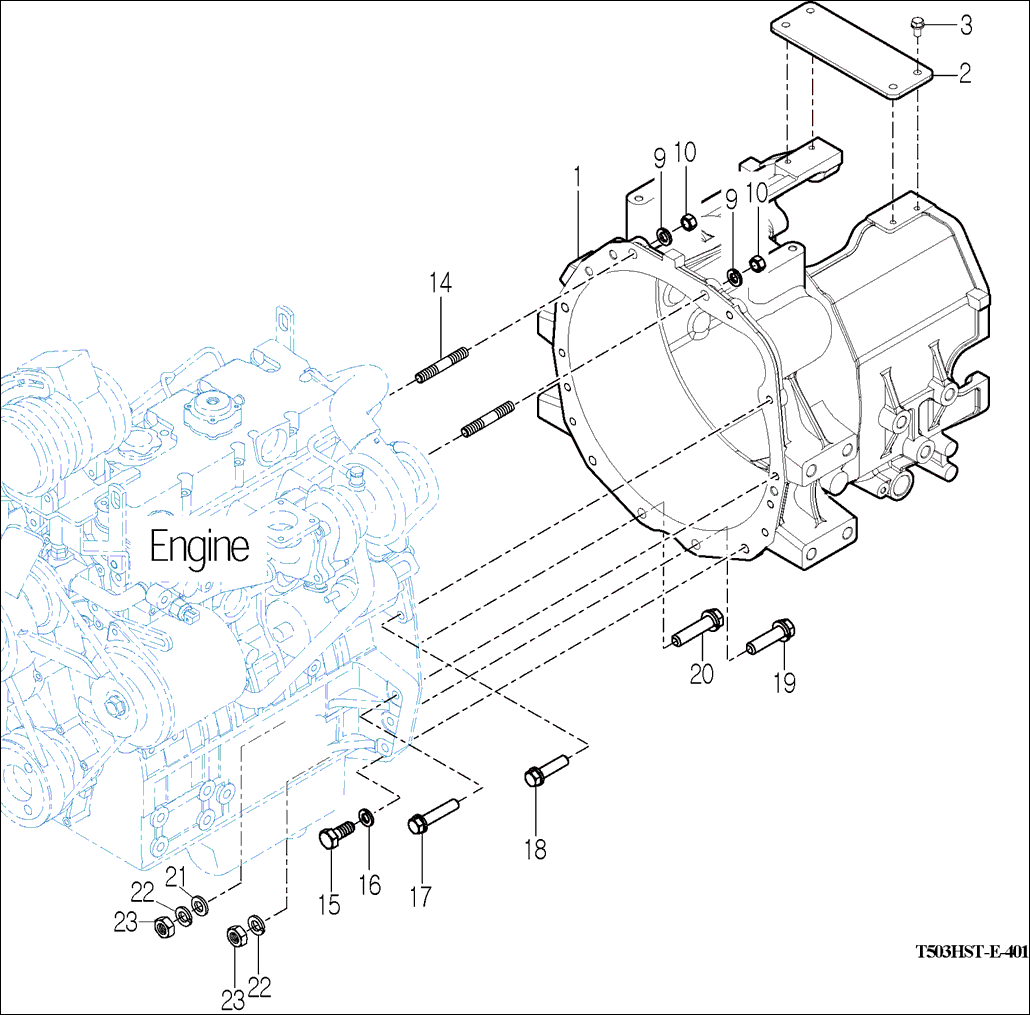 401 - TRANSMISSION FRONT CASE