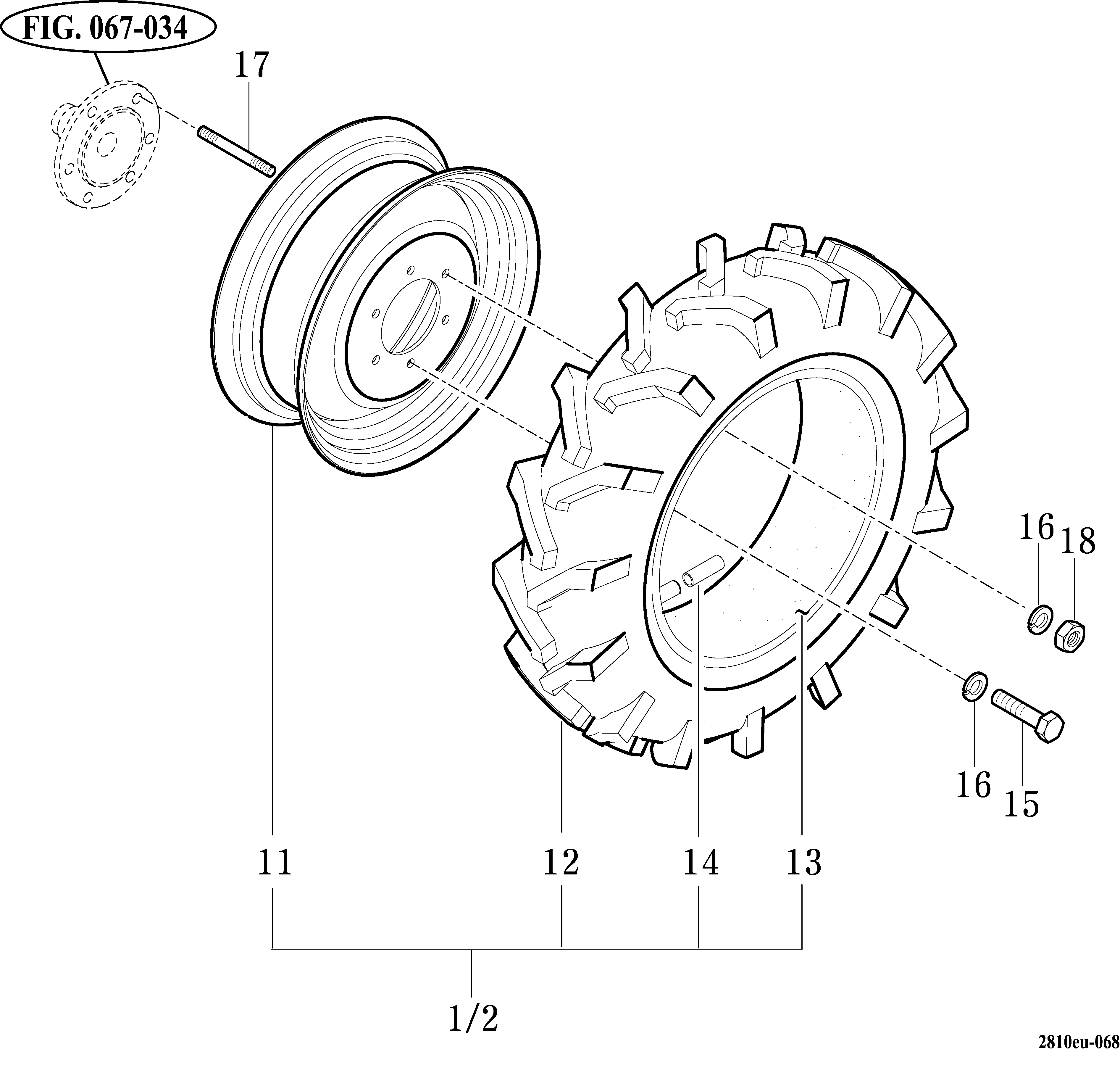 068 - FRONT WHEEL MOUNTING