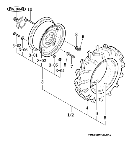 305 - FRONT WHEEL