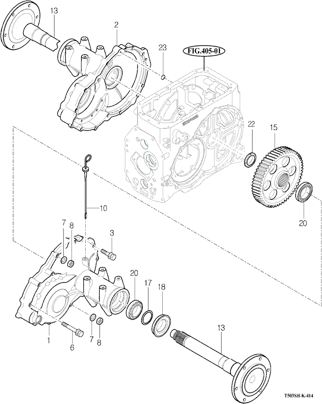 414 - REAR AXLE HOUSING 414 - REAR AXLE HOUSING