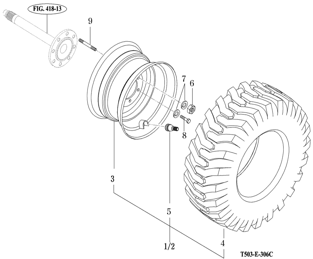 306C - REAR WHEEL