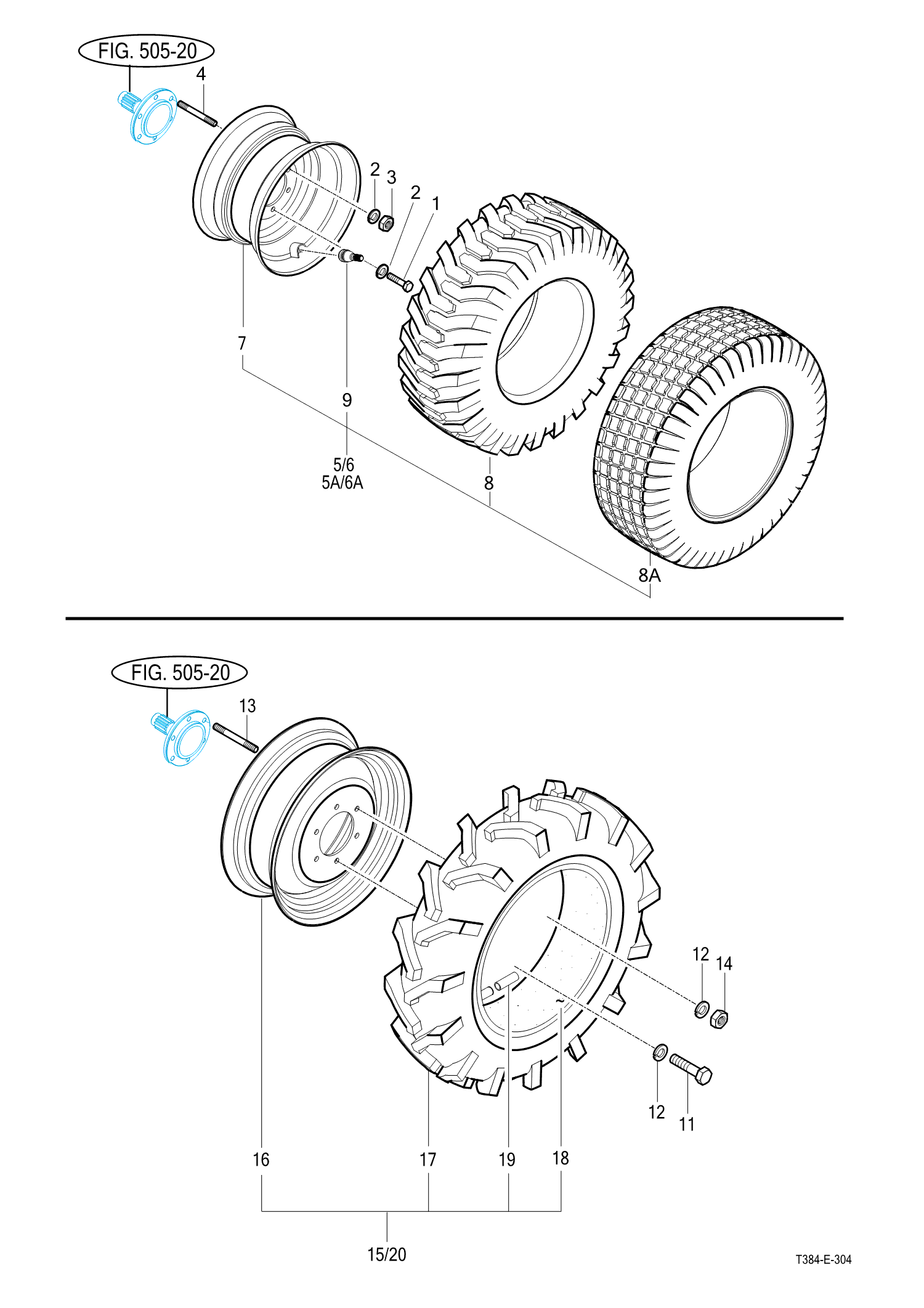 304 - FRONT WHEEL MOUNTING