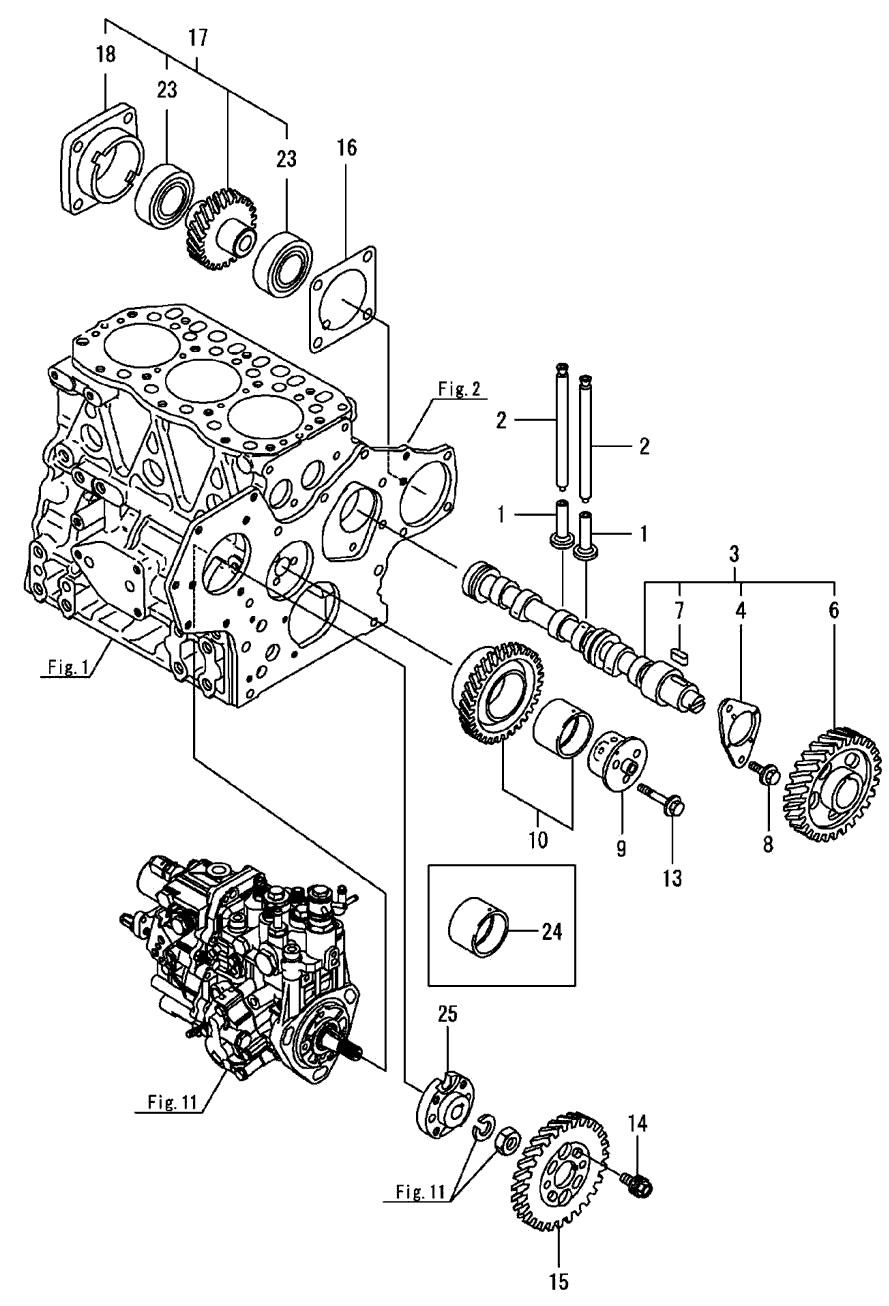 107 - CAMSHAFT & DRIVING GEAR 107 - CAMSHAFT & DRIVING GEAR