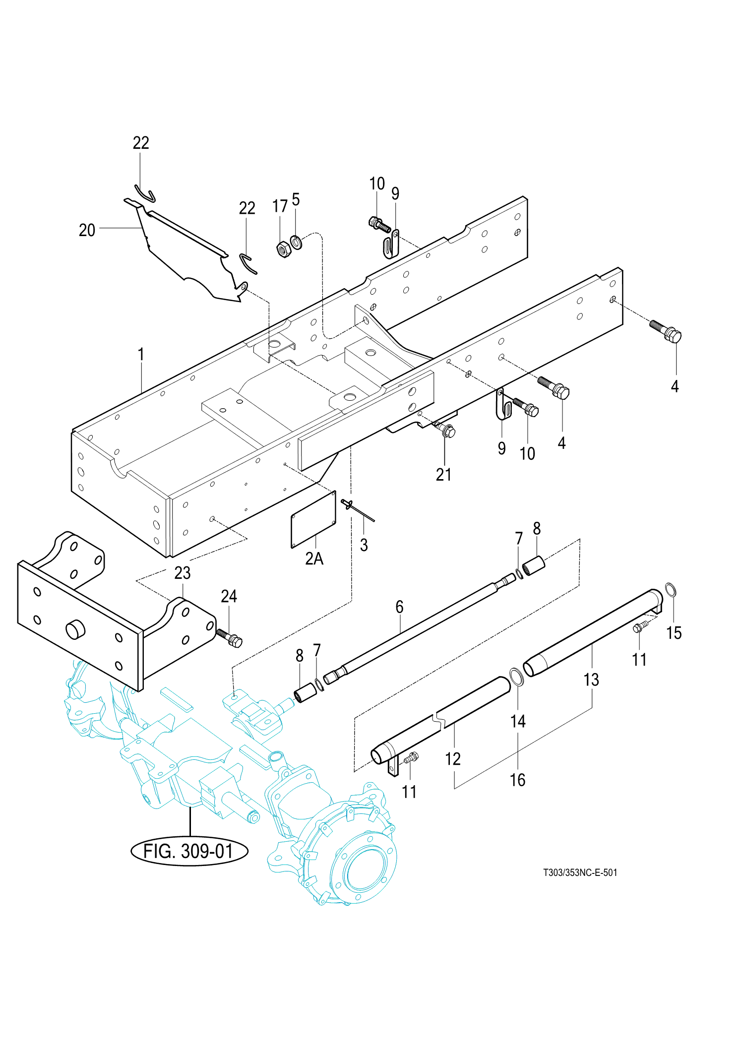 501 - FRONT AXLE BRACKET