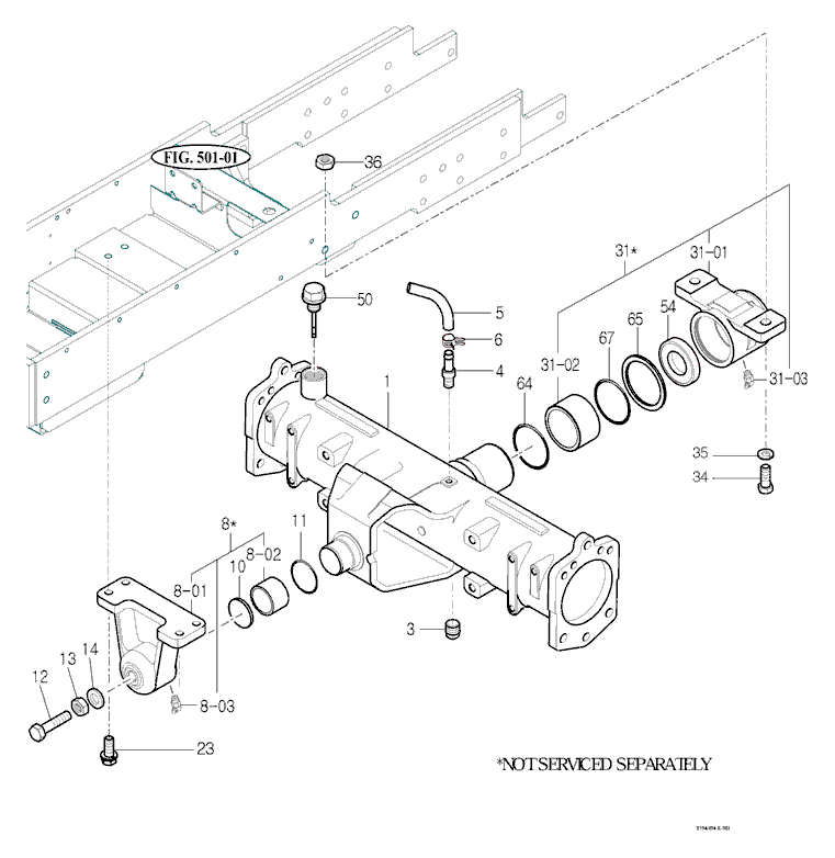 503 - FRONT AXLE HOUSING