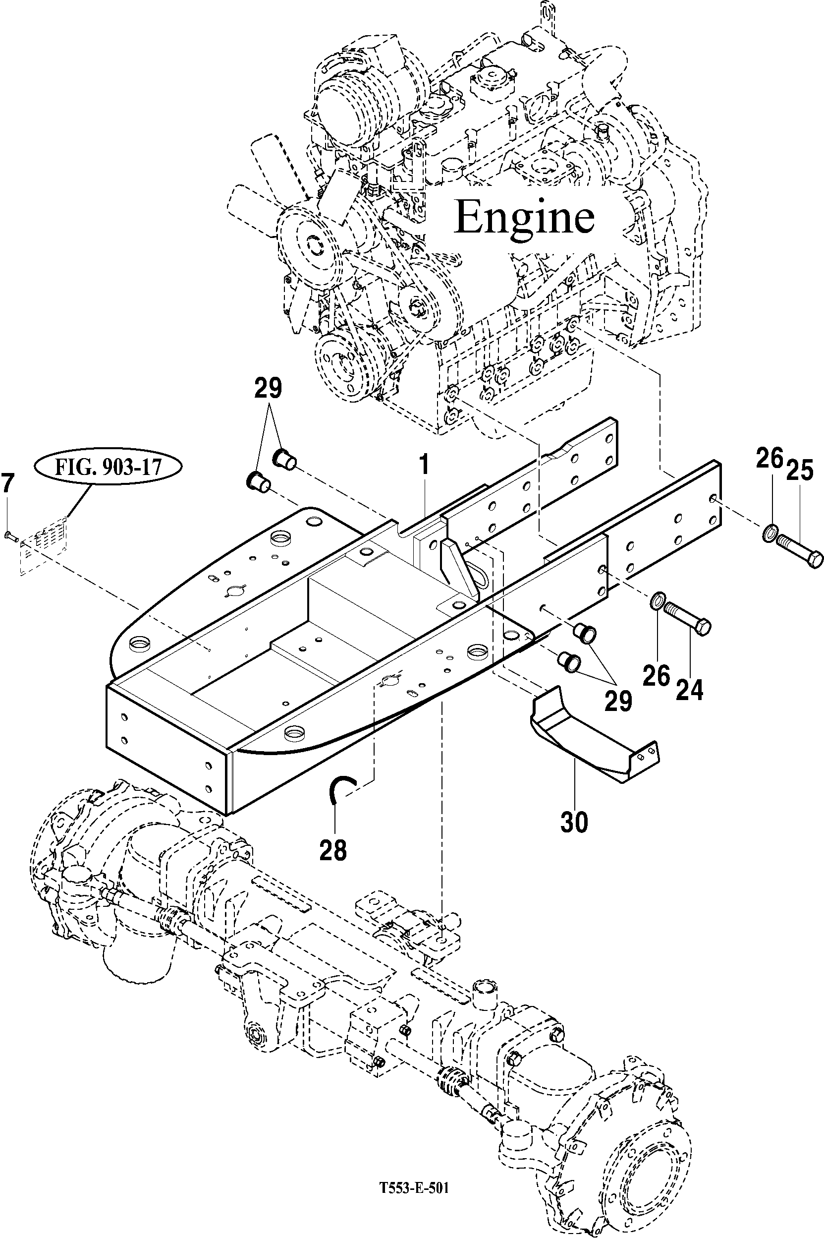 501 - FRONT AXLE SUPPORT