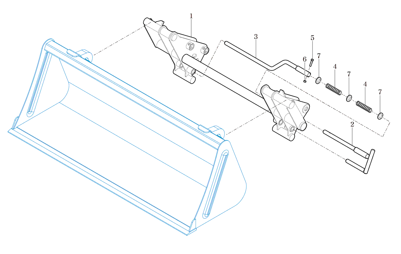 002 - QUICK ATTACHMENT ASS'Y(EURO TYPE)