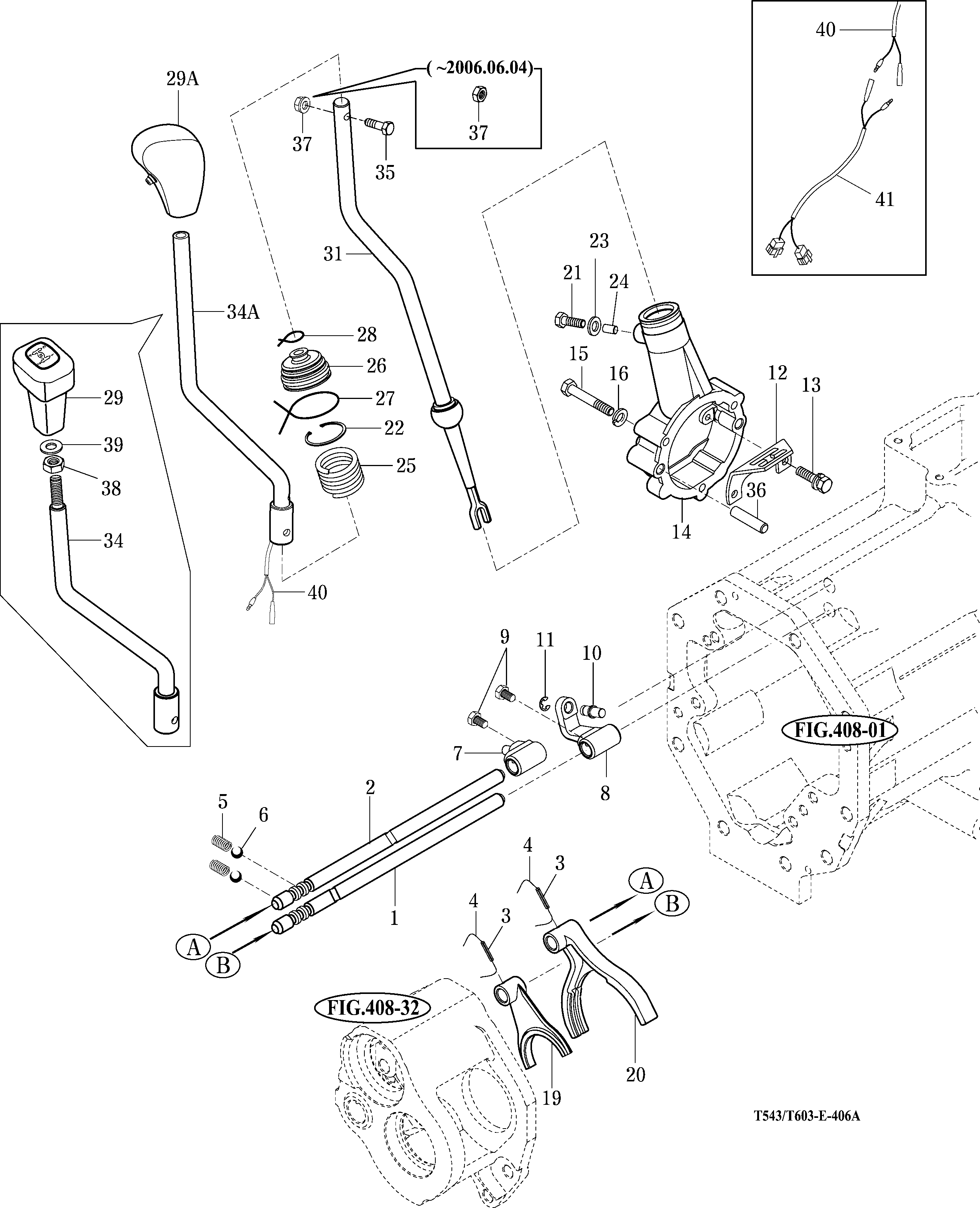406 - MAIN CHANGE LEVER