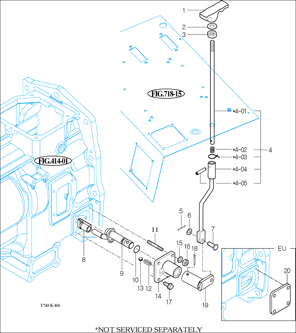 416 - 4WD CHANGE LEVER