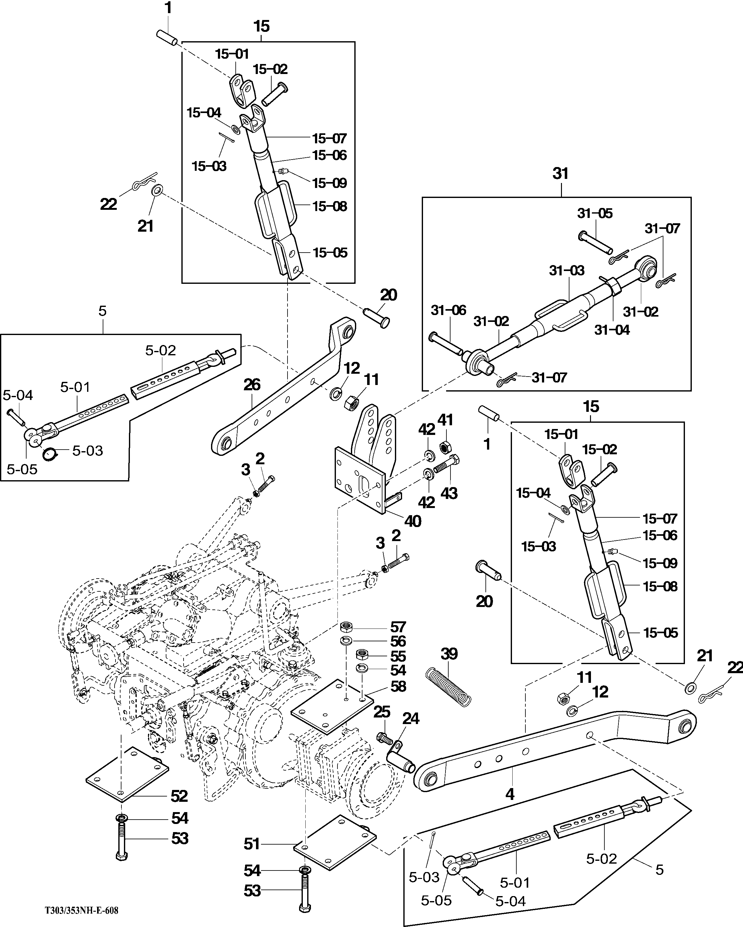 608 - HITCH & 3-POINT LINKAGE