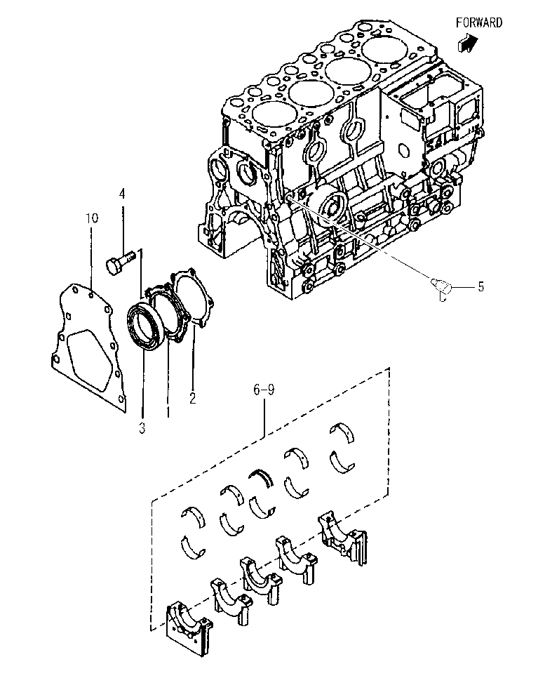105 - REAR PLATE & MAIN METAL