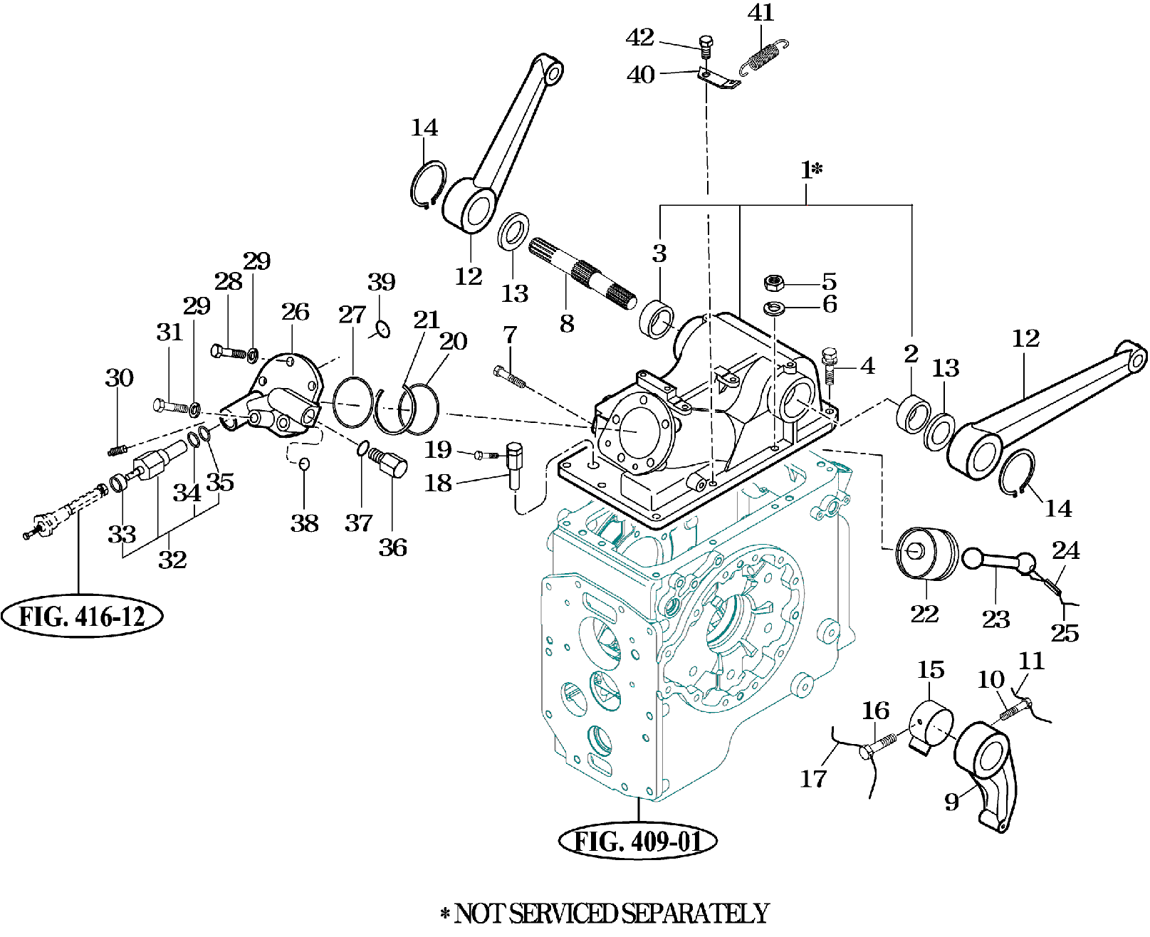 602 - CYLINDER CASE & LIFT ARM