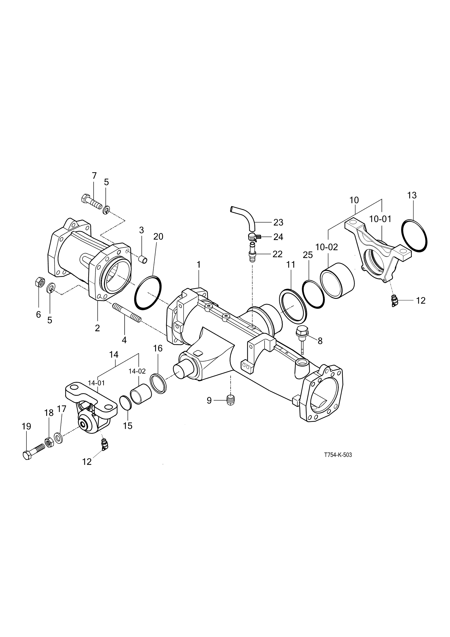 503 - FRONT AXLE HOUSING