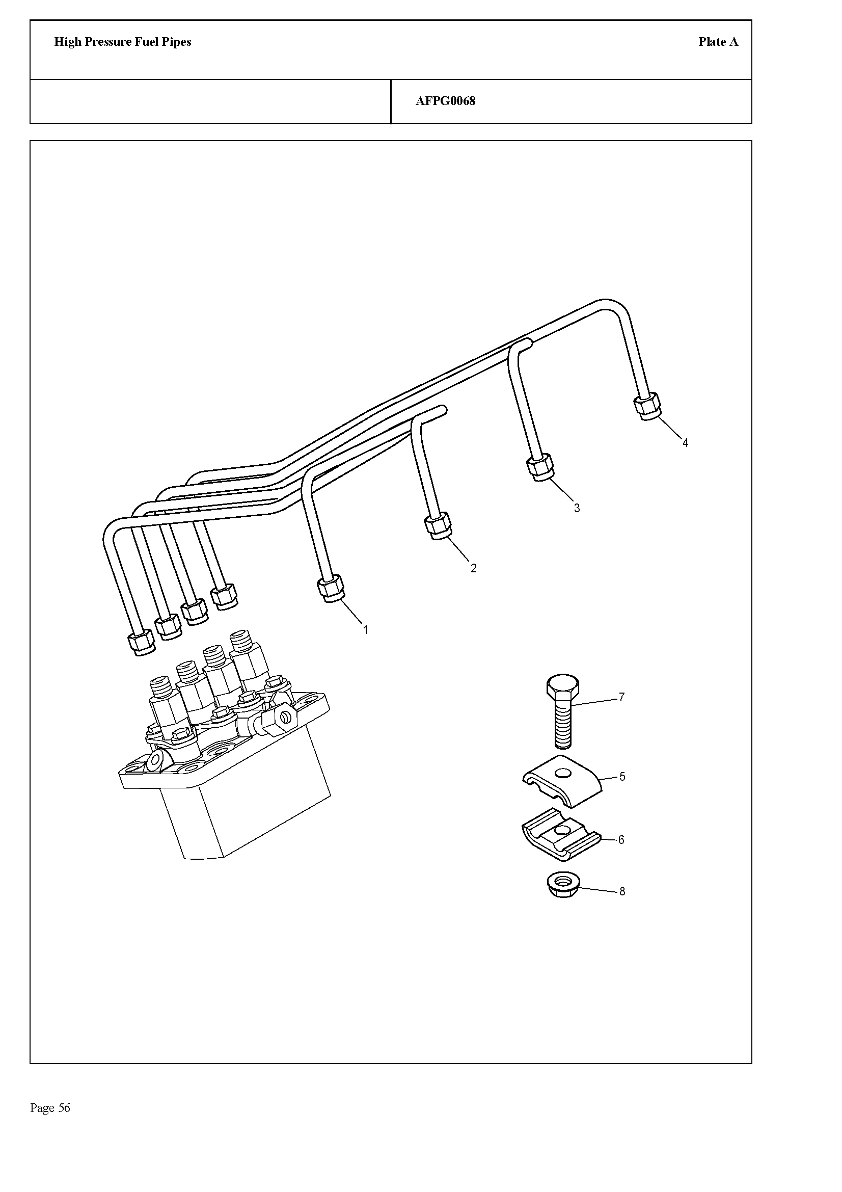 113 - HIGH PRESSURE FUEL PIPES