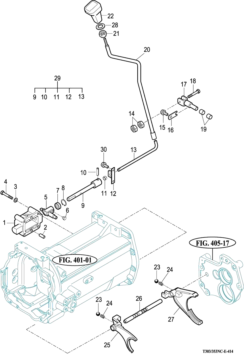 414 - MAIN CHANGE LEVER