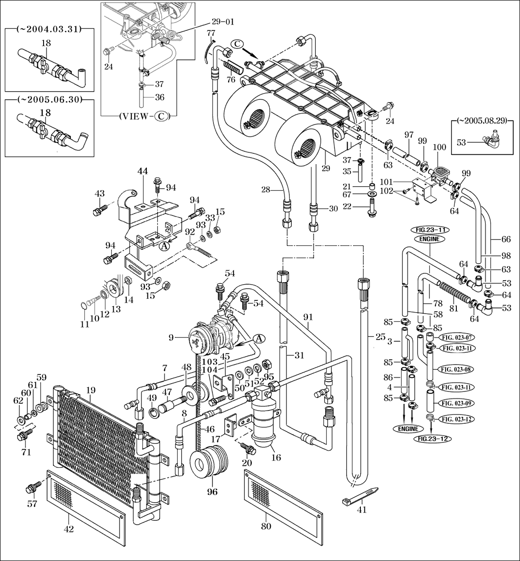 168 - HEATER AND AIR CONDITIONER