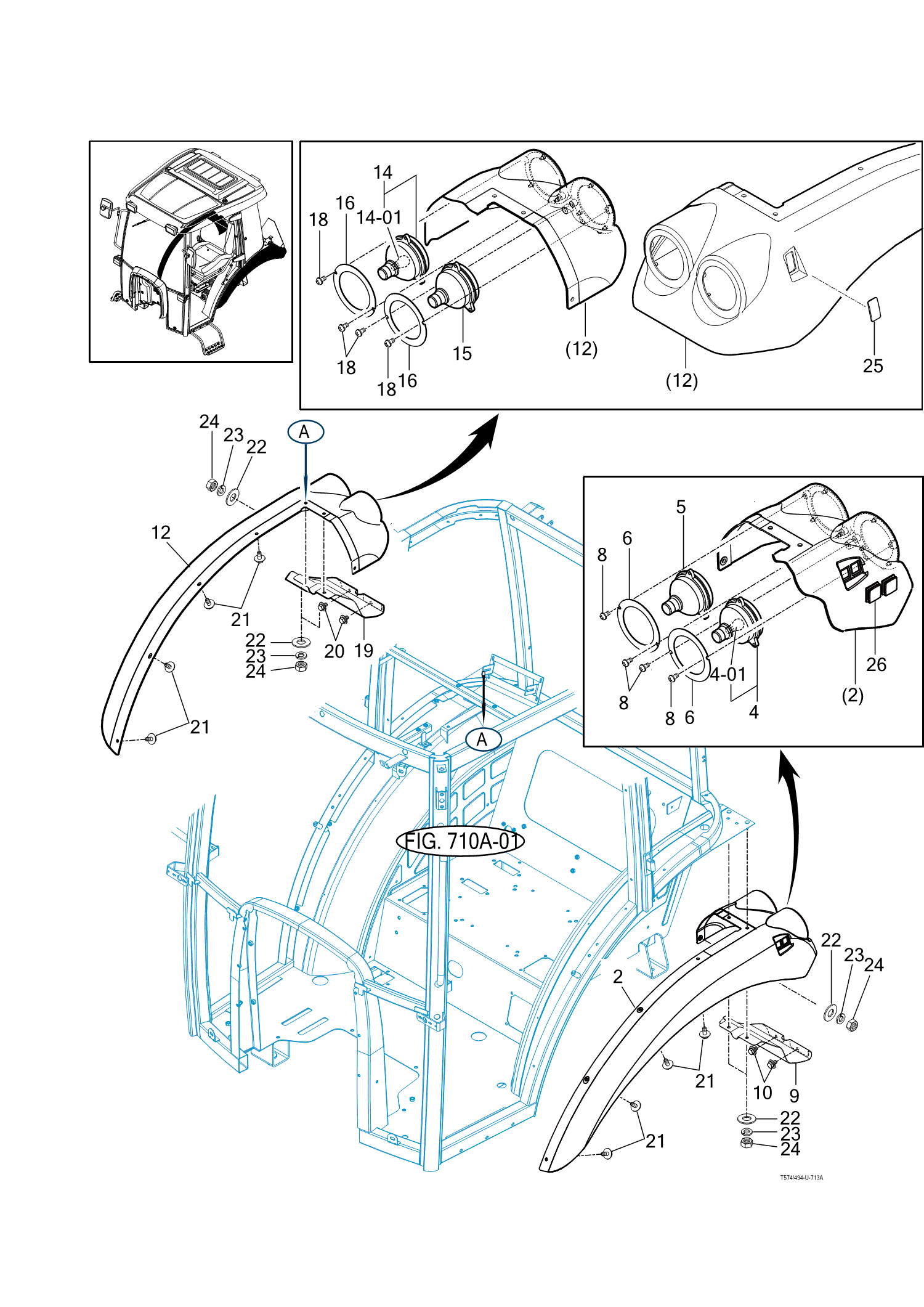 713A - SUB FENDER & COVER