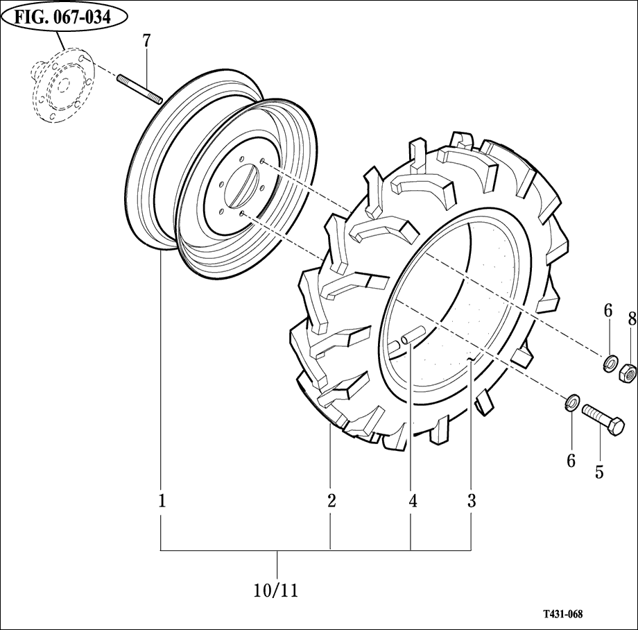 068 - FRONT WHEEL MOUNTING