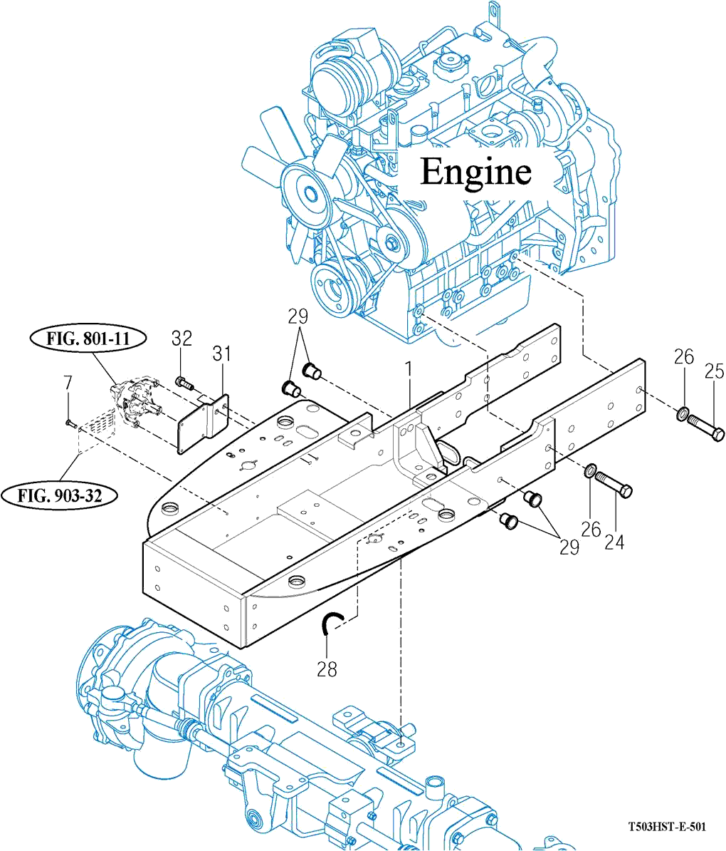 501 - FRONT AXLE SUPPORT