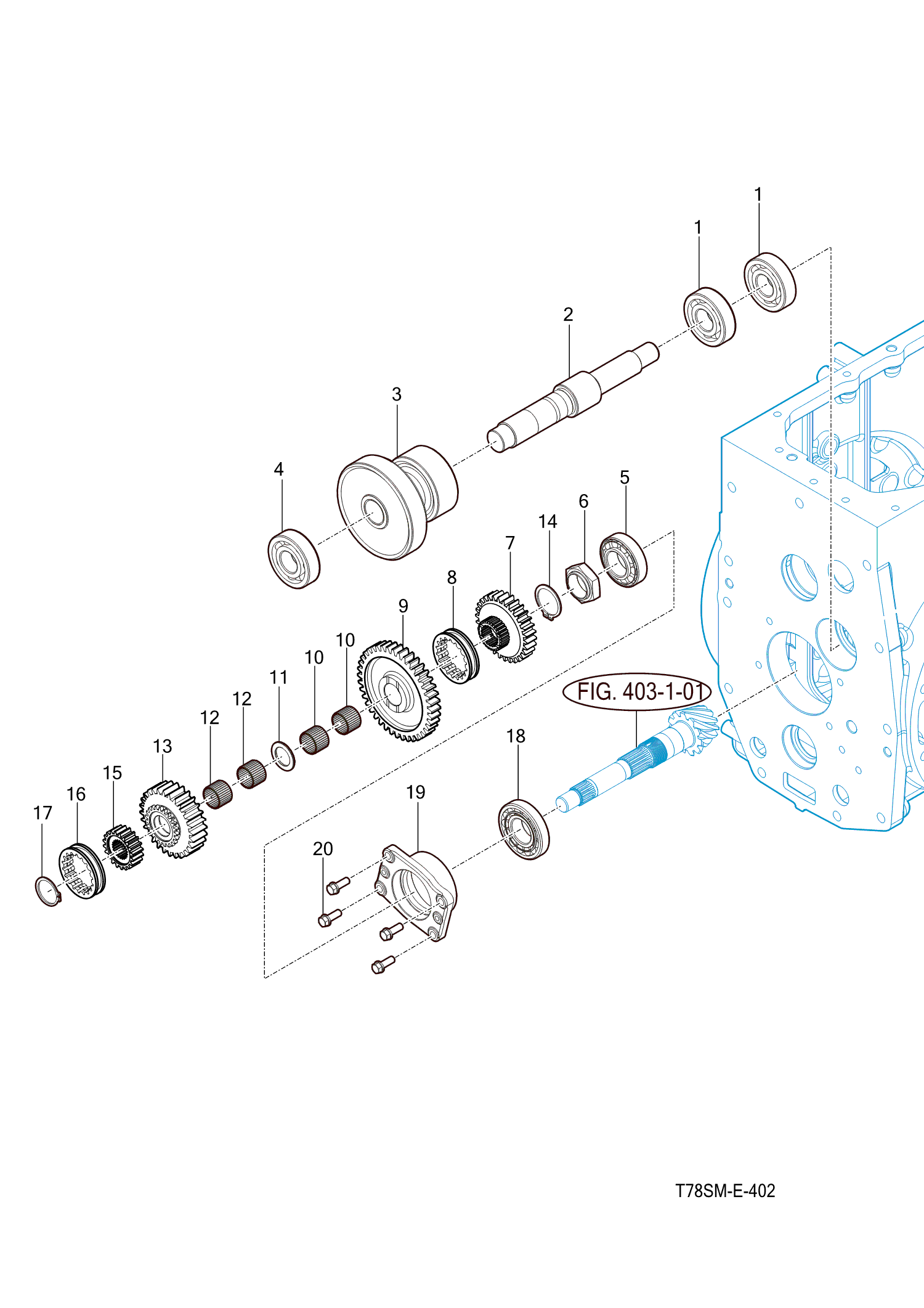 402 - SUB CHANGE GEARS