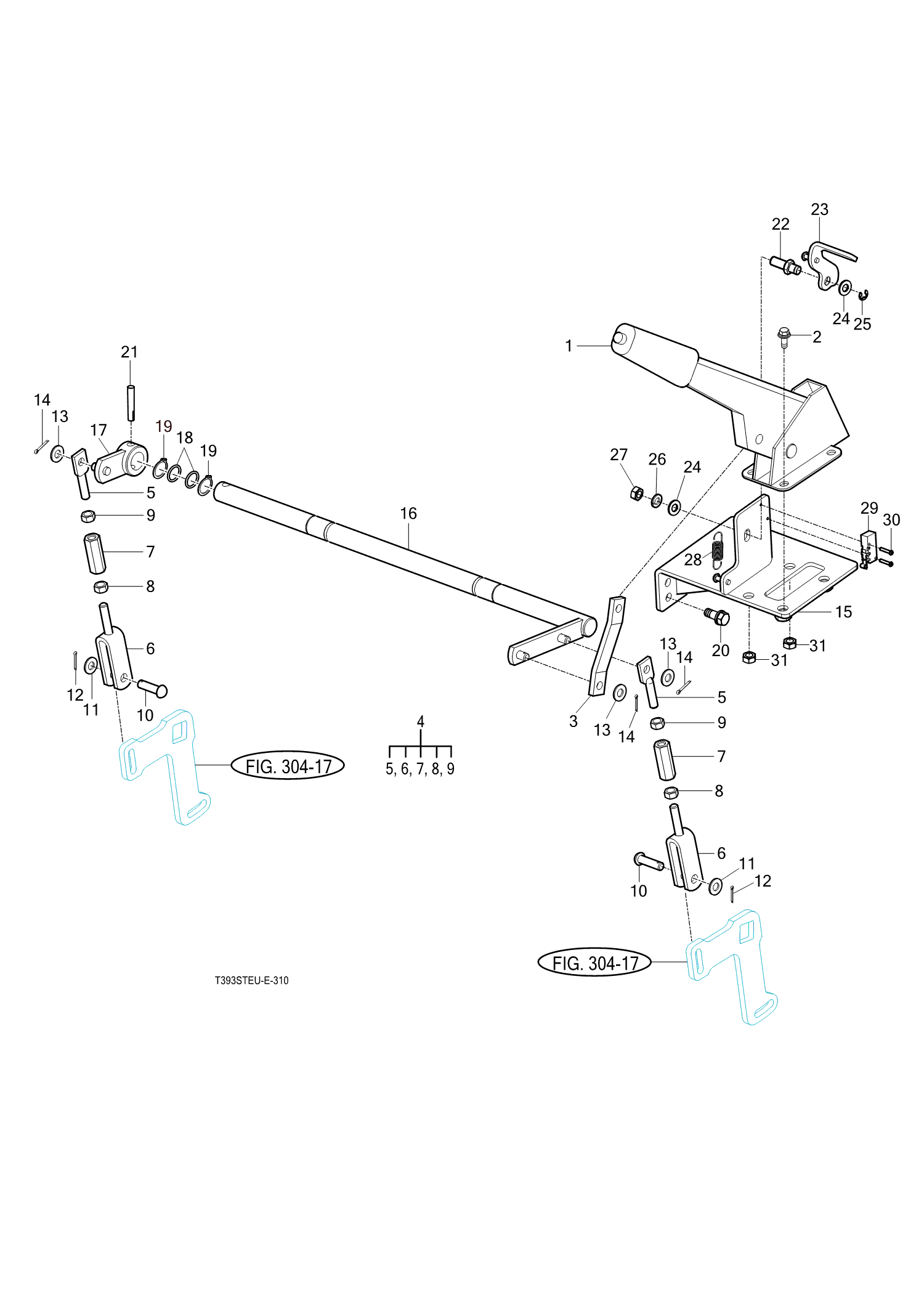 310 - HAND BRAKE LINKAGE
