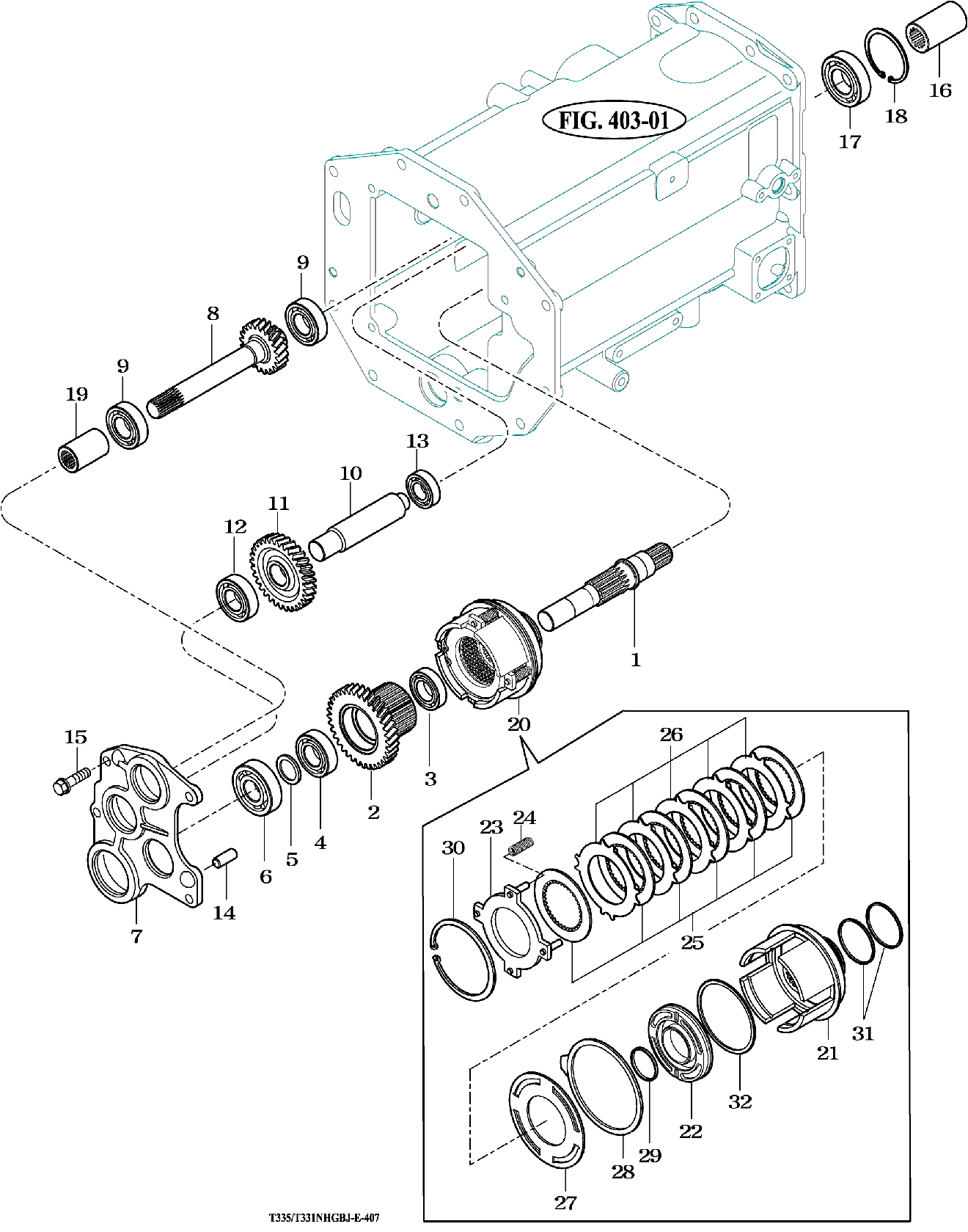 407 - P.T.O CLUTCH