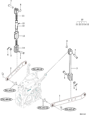 613 - LOWER LINK & LIFT ROD